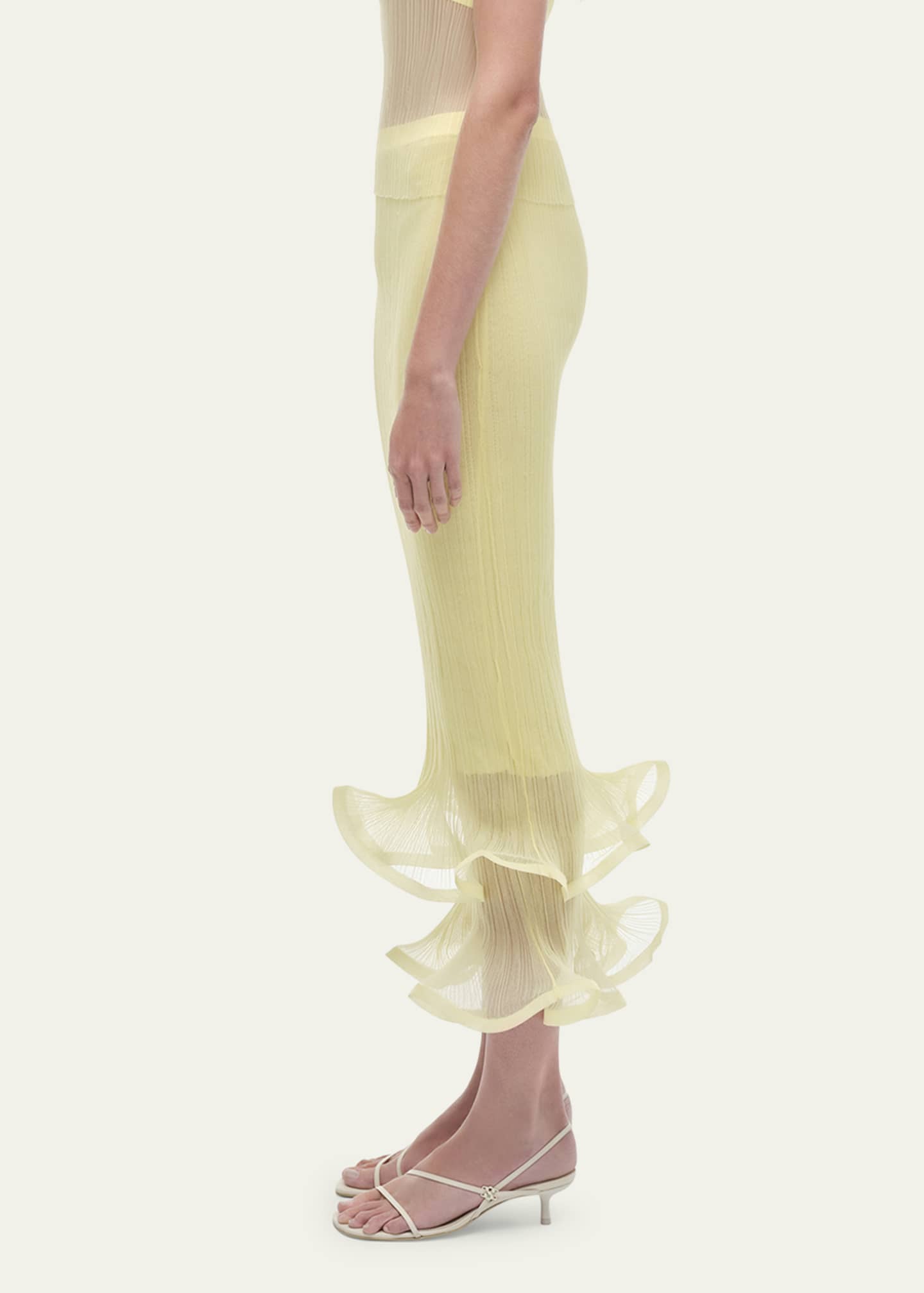 SIMKHAI Kelso Ruffle Skirt Image 4 of 5