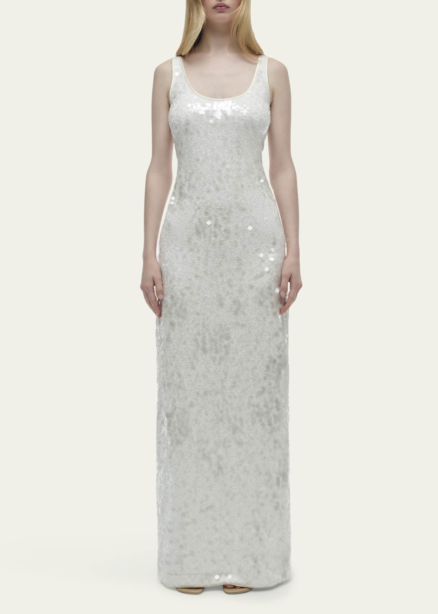 SIMKHAI Bex Sequined Maxi Tank Dress Image 2 of 5