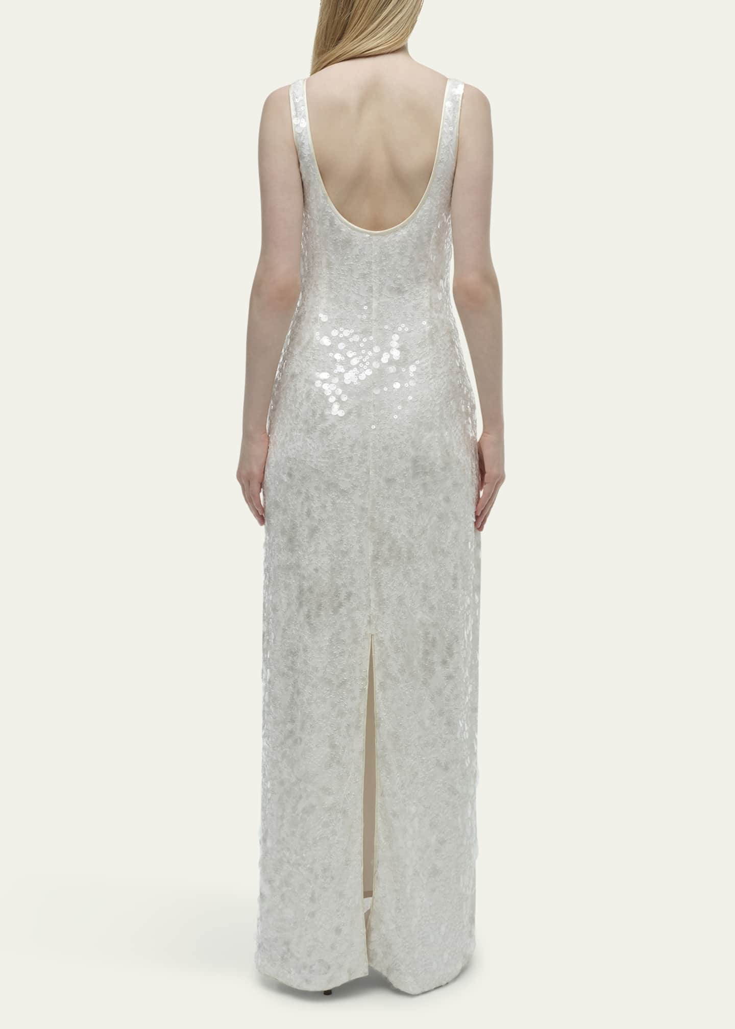 SIMKHAI Bex Sequined Maxi Tank Dress Image 3 of 5