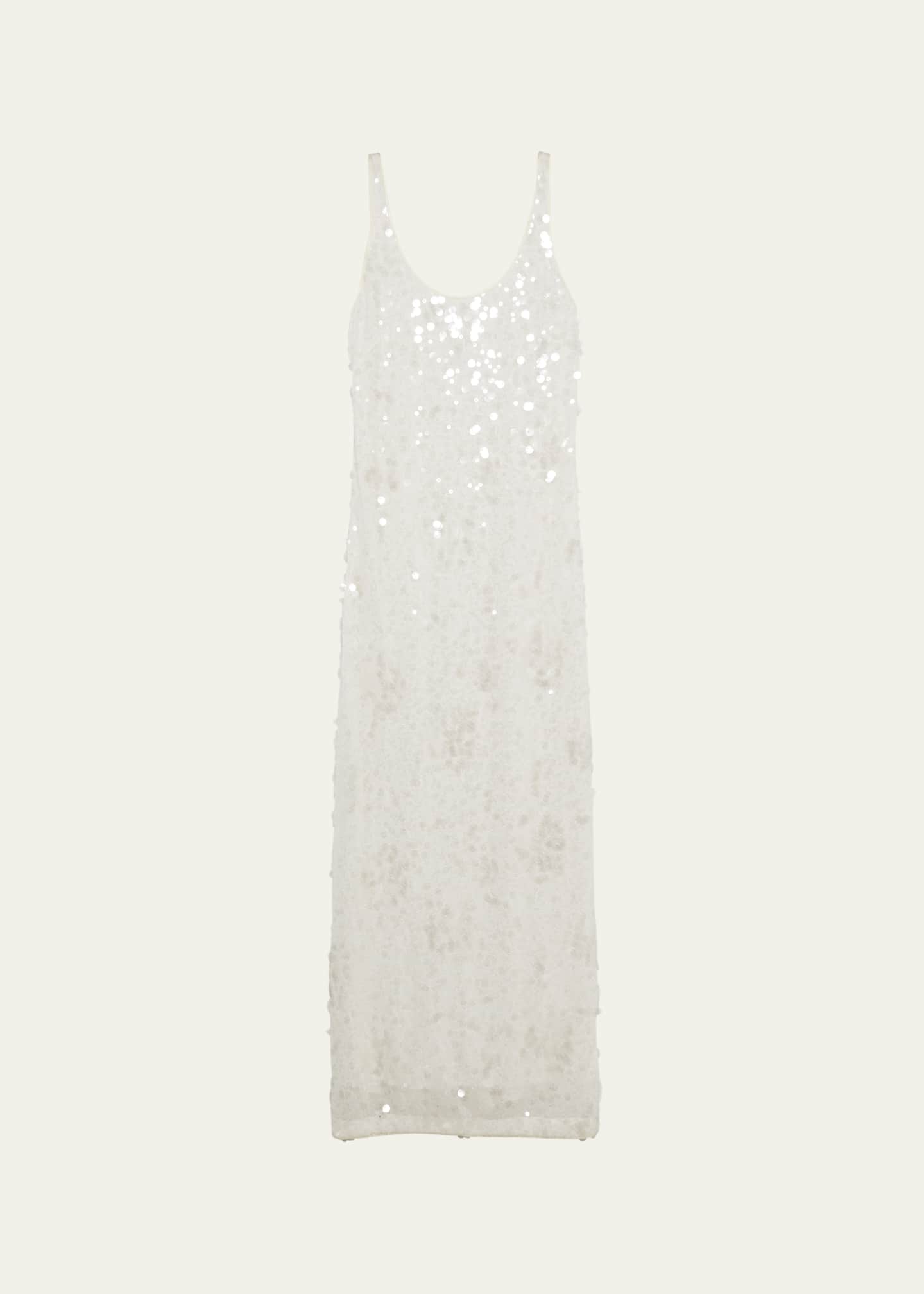 SIMKHAI Bex Sequined Maxi Tank Dress Image 1 of 5
