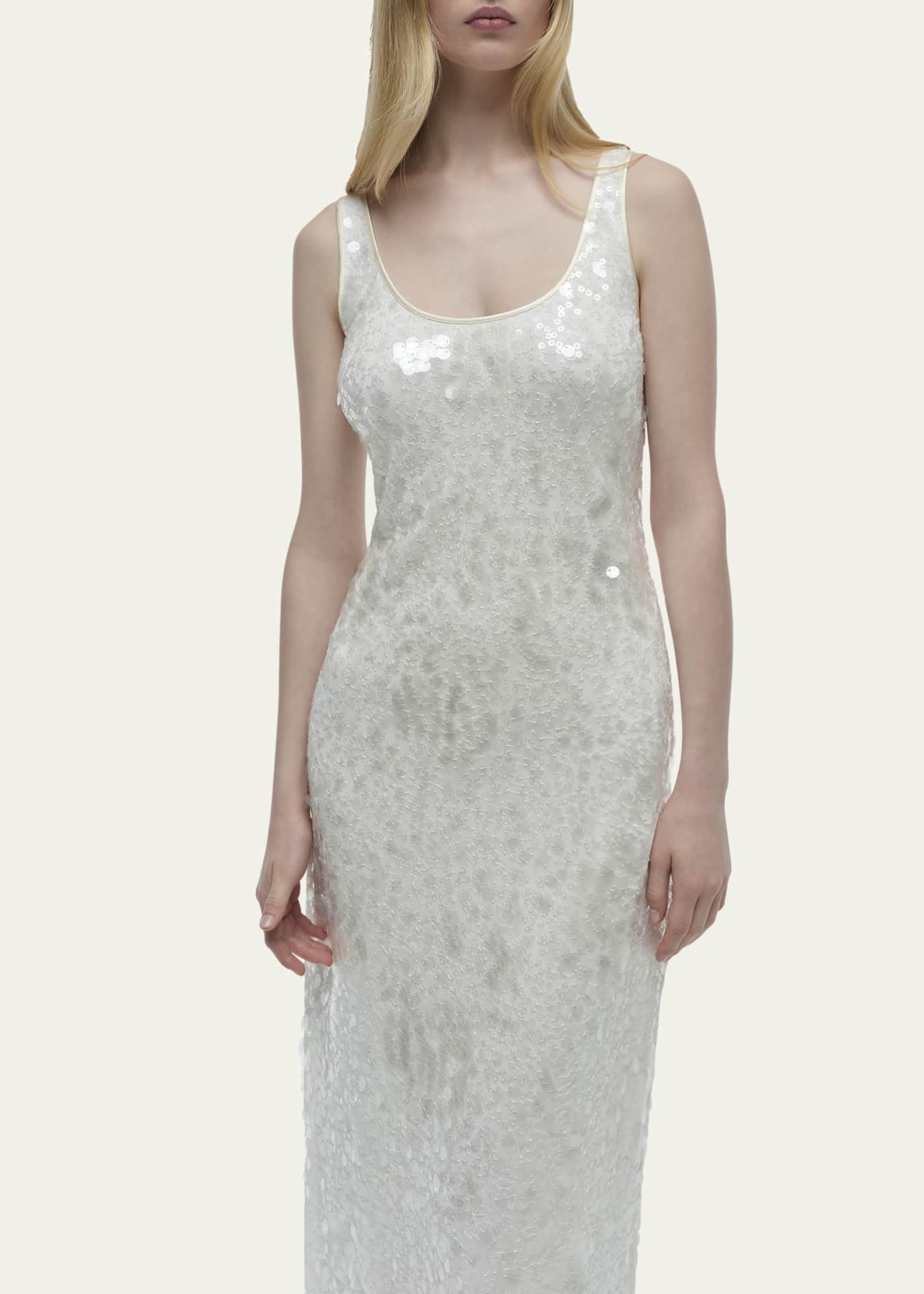 SIMKHAI Bex Sequined Maxi Tank Dress Image 5 of 5