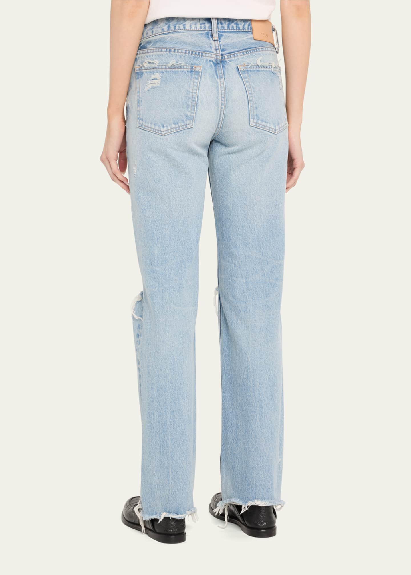 MOUSSY VINTAGE Odessa Straight Low-Rise Jeans - Bergdorf Goodman