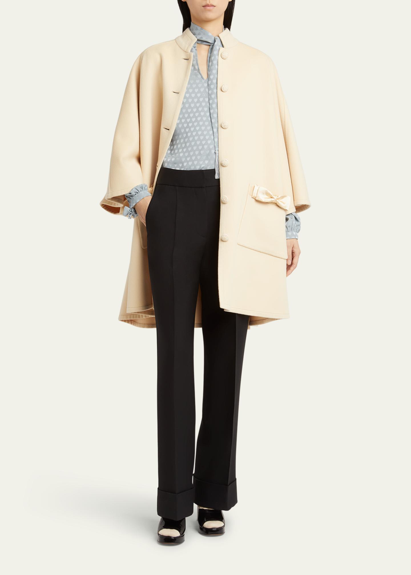 Valentino Garavani Crepe Couture Trousers - Bergdorf Goodman
