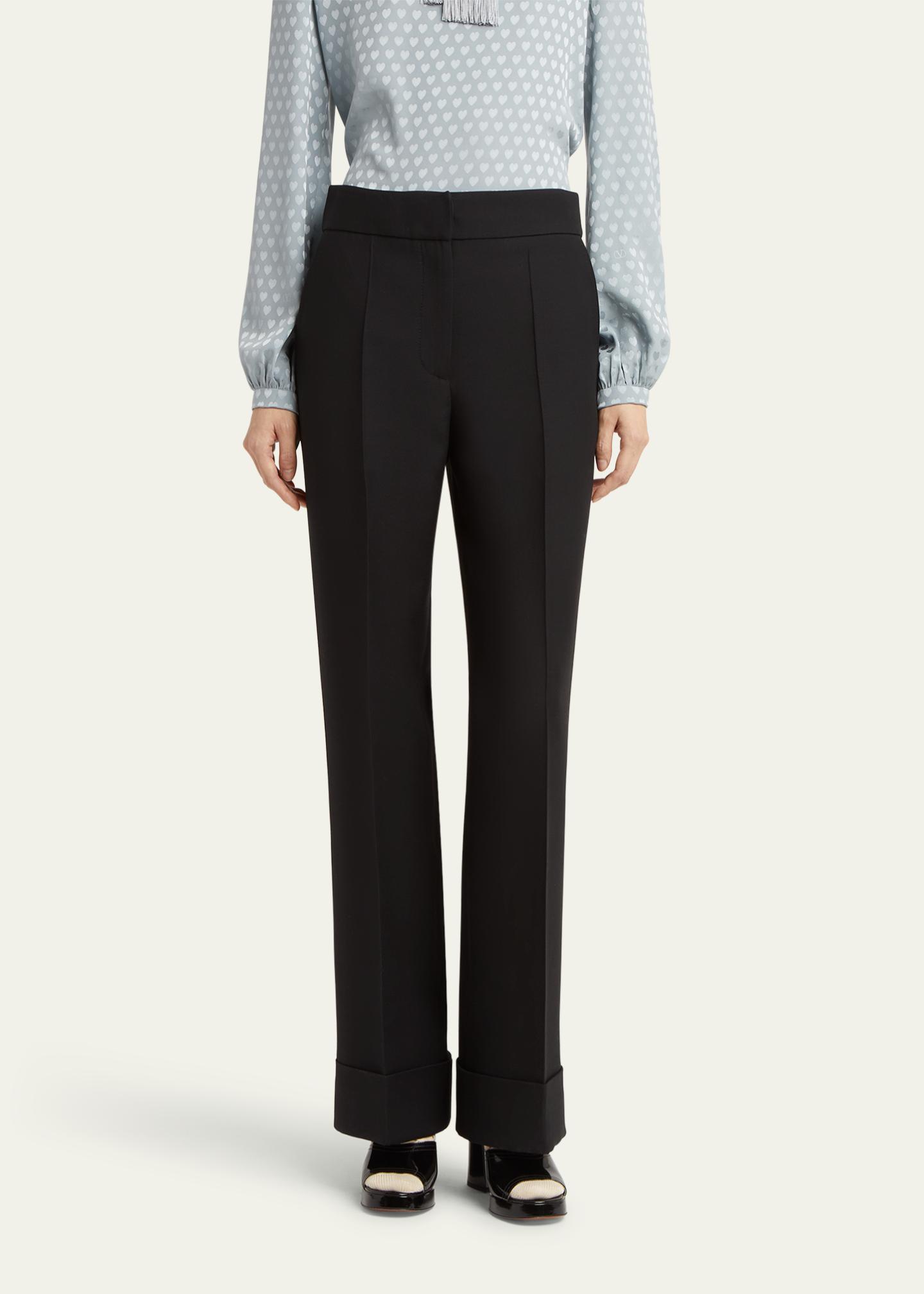 Valentino Garavani Crepe Couture Trousers - Bergdorf Goodman