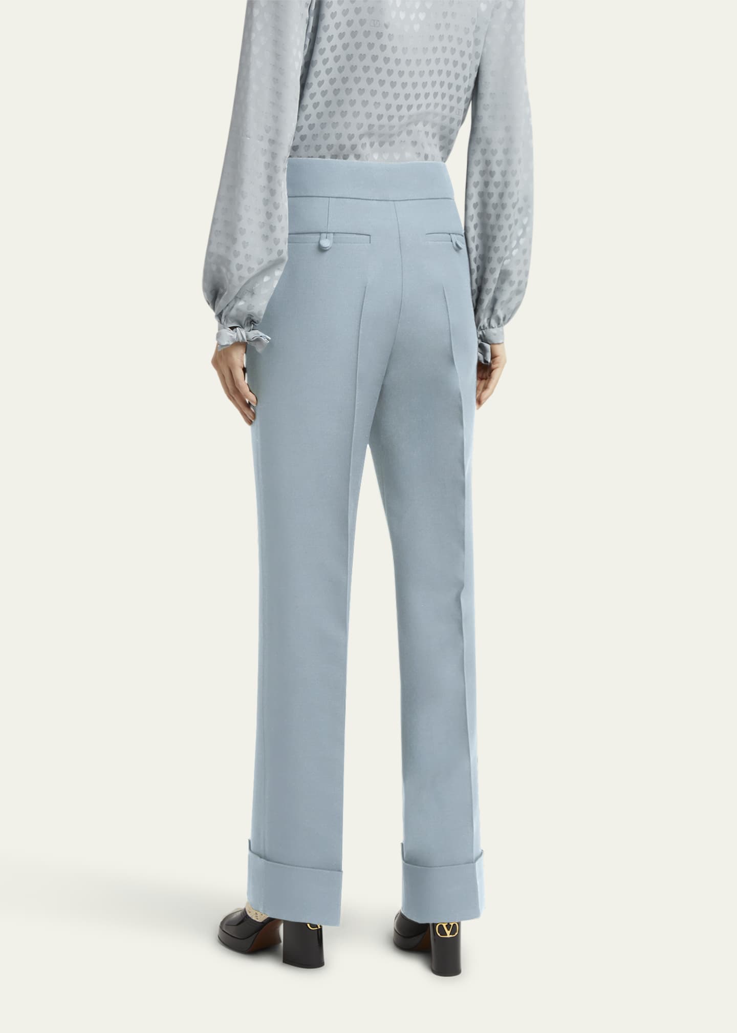 Valentino Garavani Crepe Couture Trousers Image 3 of 5