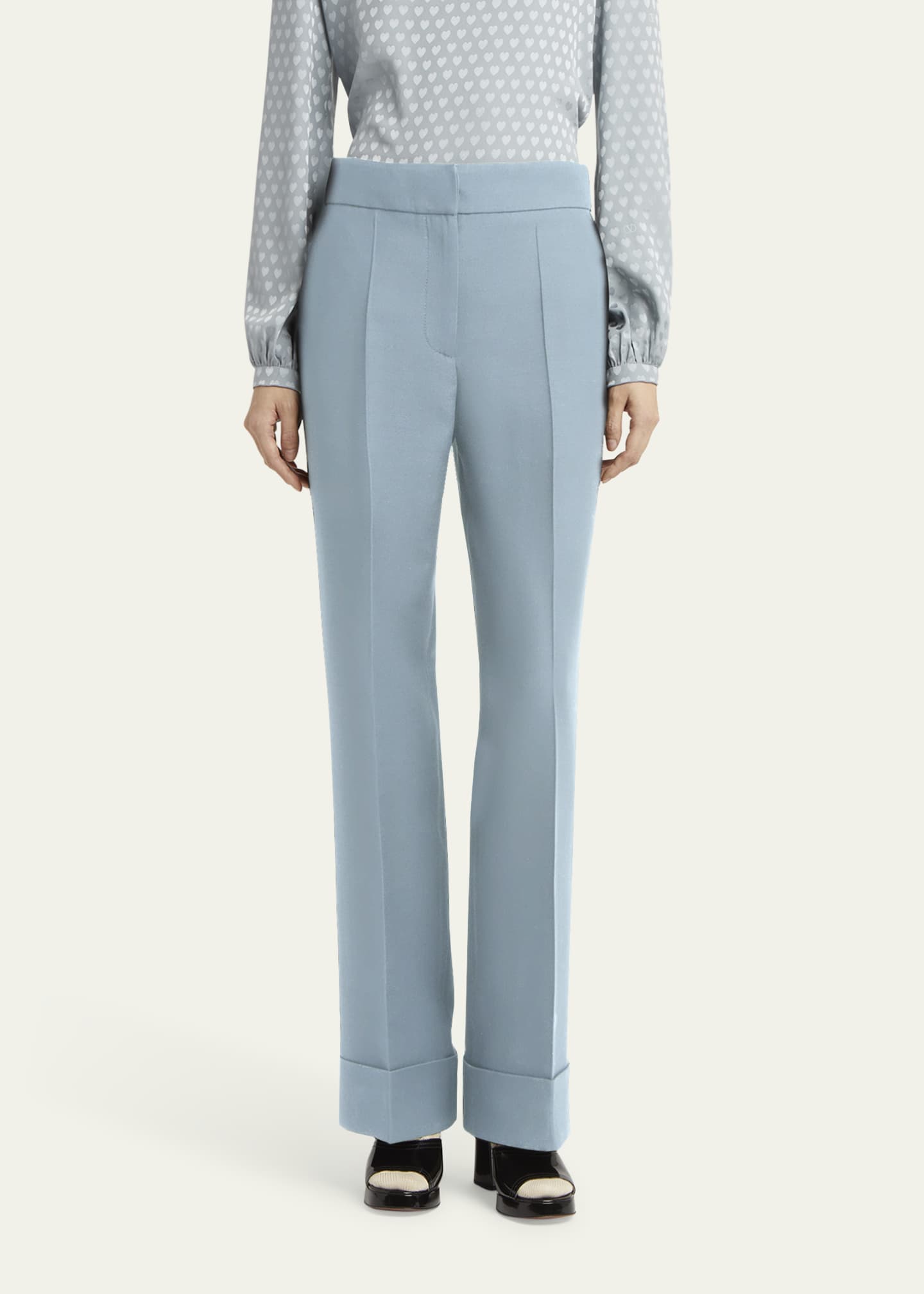【関税込み】VALENTINO GARAVANI CREPE COUTURE TROUSERS Valentino Garavani Crepe Couture Trousers - Bergdorf Goodman