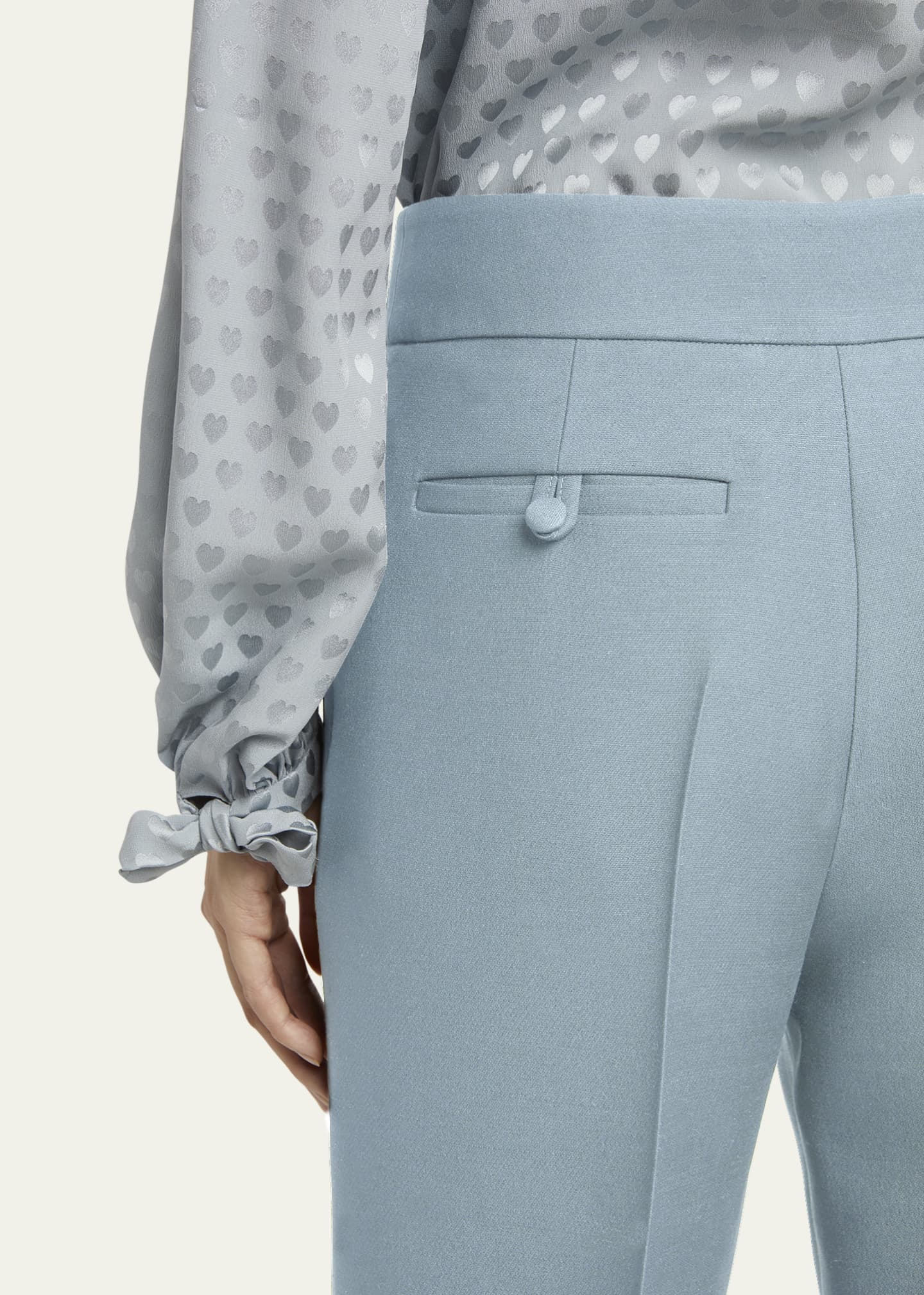 Valentino Garavani Crepe Couture Trousers - Bergdorf Goodman