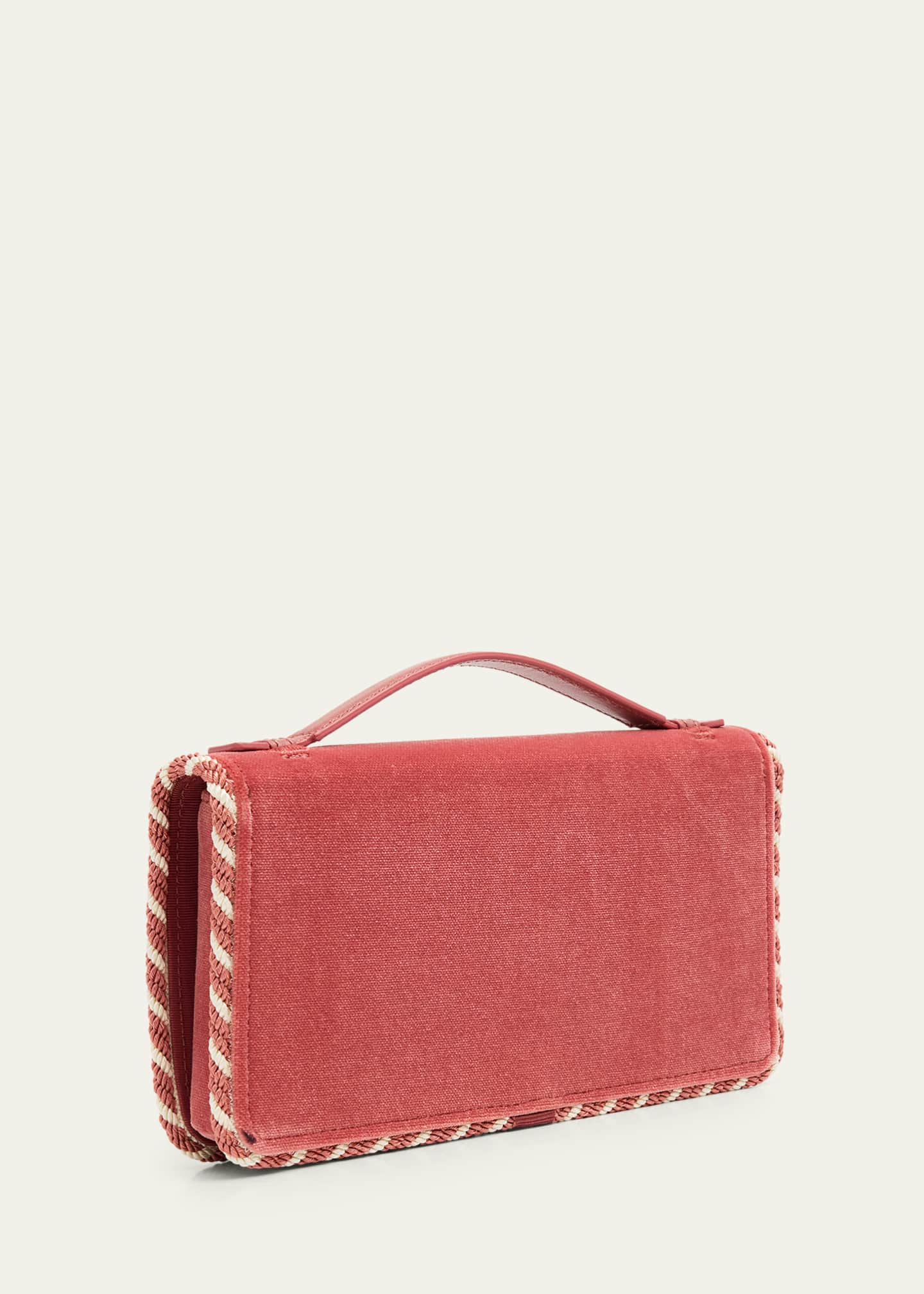 VLOGO Signature Suede Wallet with Chain Strap