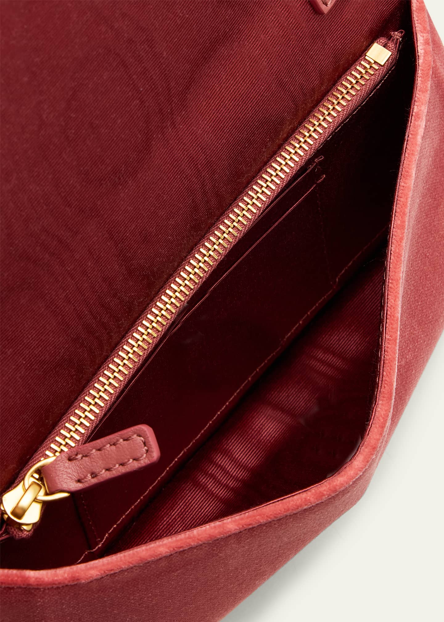 VLOGO Signature Suede Wallet with Chain Strap