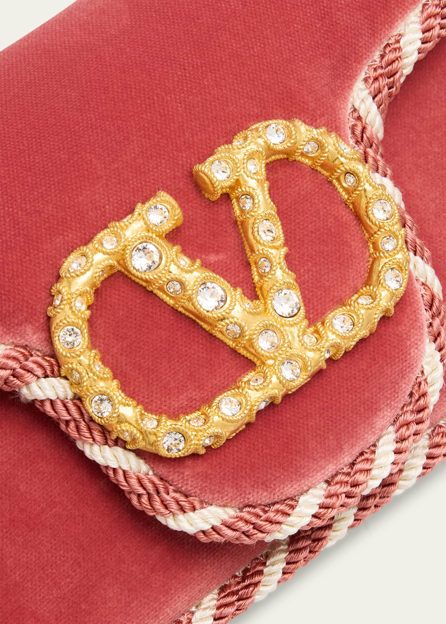 Valentino Garavani Loco VLOGO Velvet Clutch Bag - Bergdorf Goodman