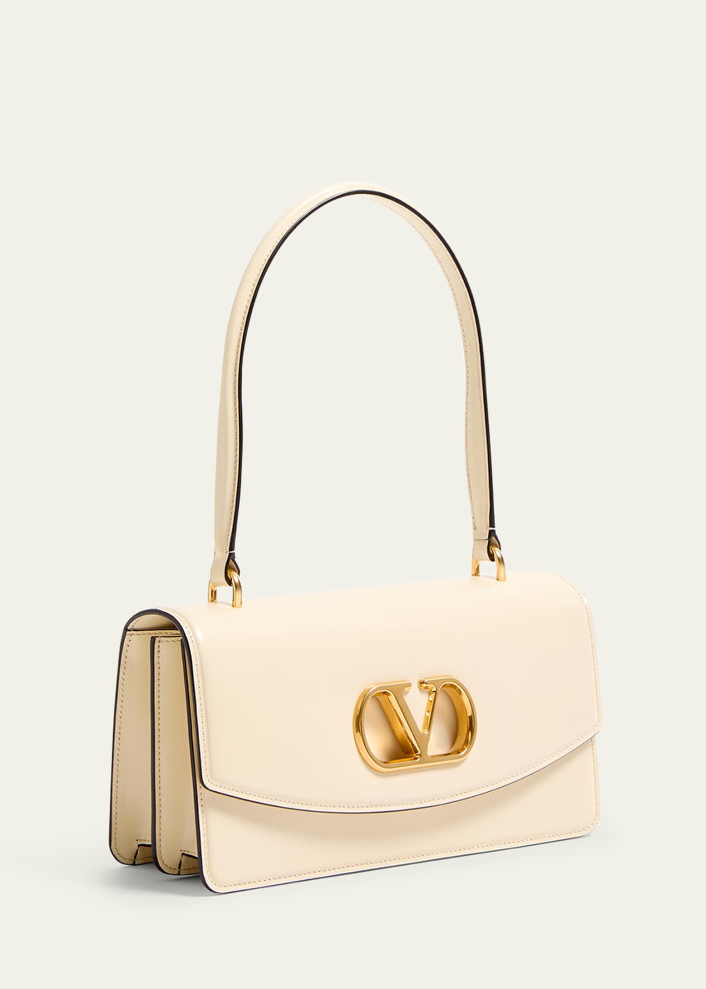 Valentino Garavani Vain VLOGO Leather Top-Handle Bag Image 3 of 5