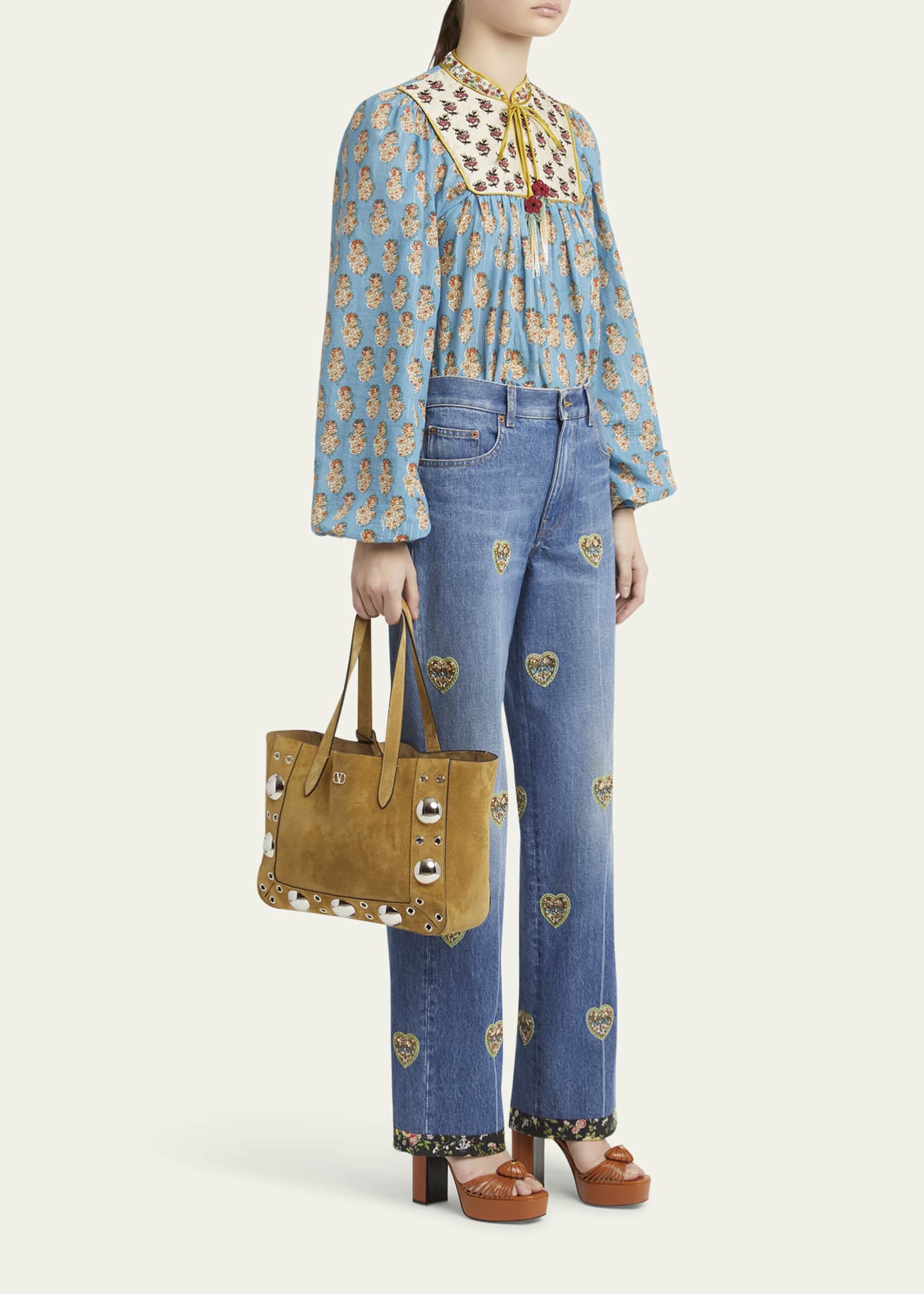 Valentino Garavani Nellcote Studded Leather Mini Tote Bag Image 5 of 5