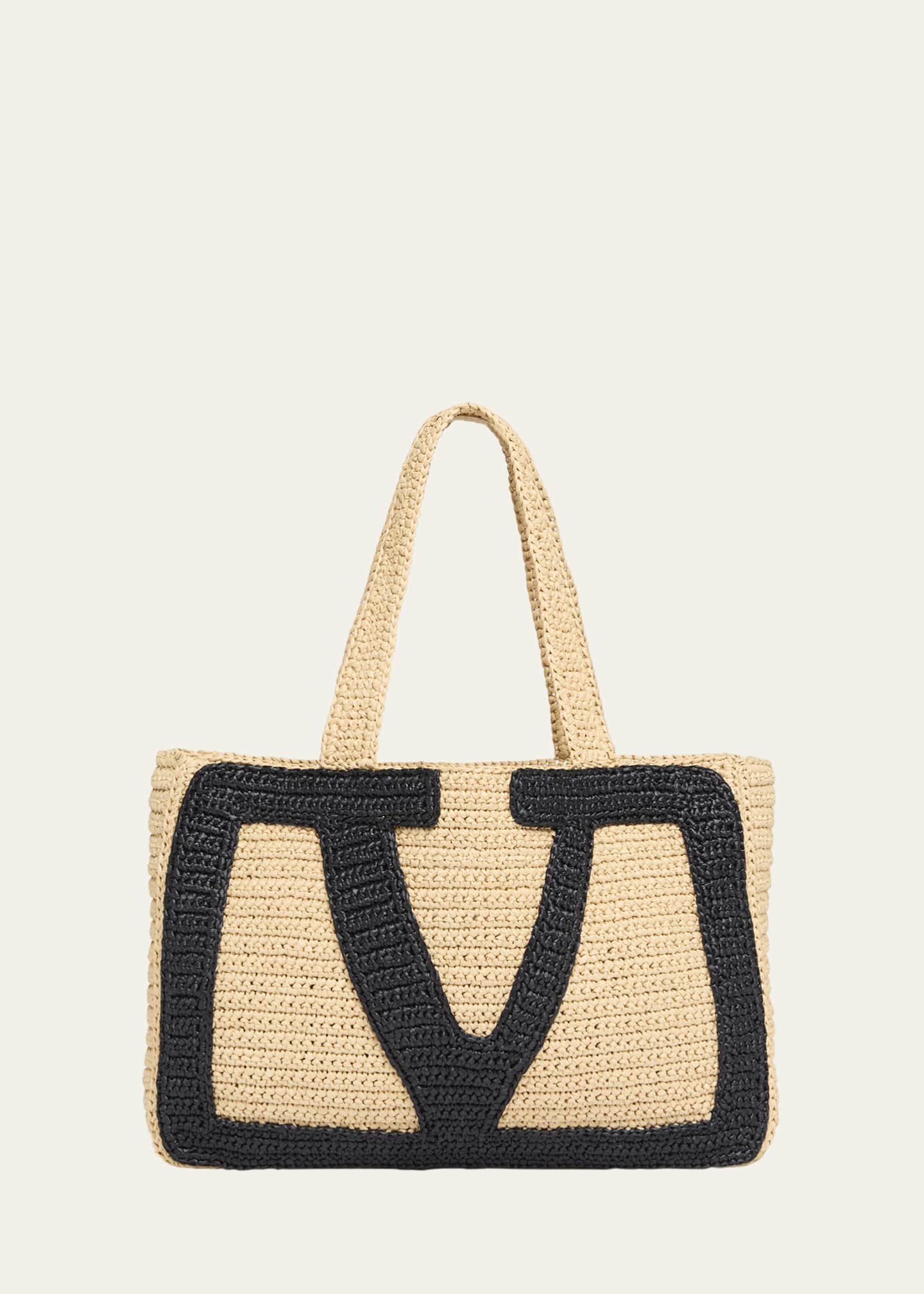 トートバッグ Valentino Garavani Viva Superstar Large Tote Bag Valentino Garavani Viva Superstar Crochet Raffia Large Tote