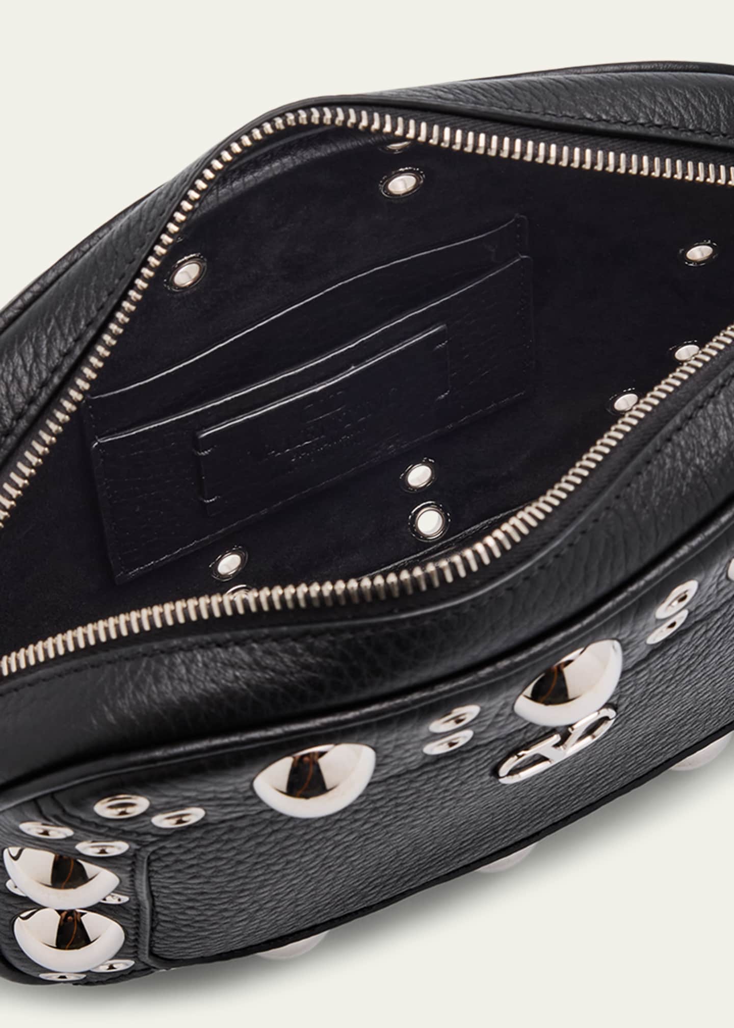 Valentino Garavani Nellcote Studded Leather Camera Crossbody Bag Image 4 of 6