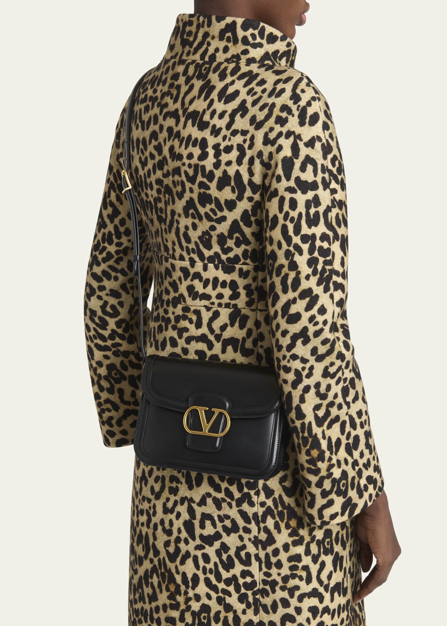 Valentino Garavani 9 to 5 Small Leather Shoulder Bag