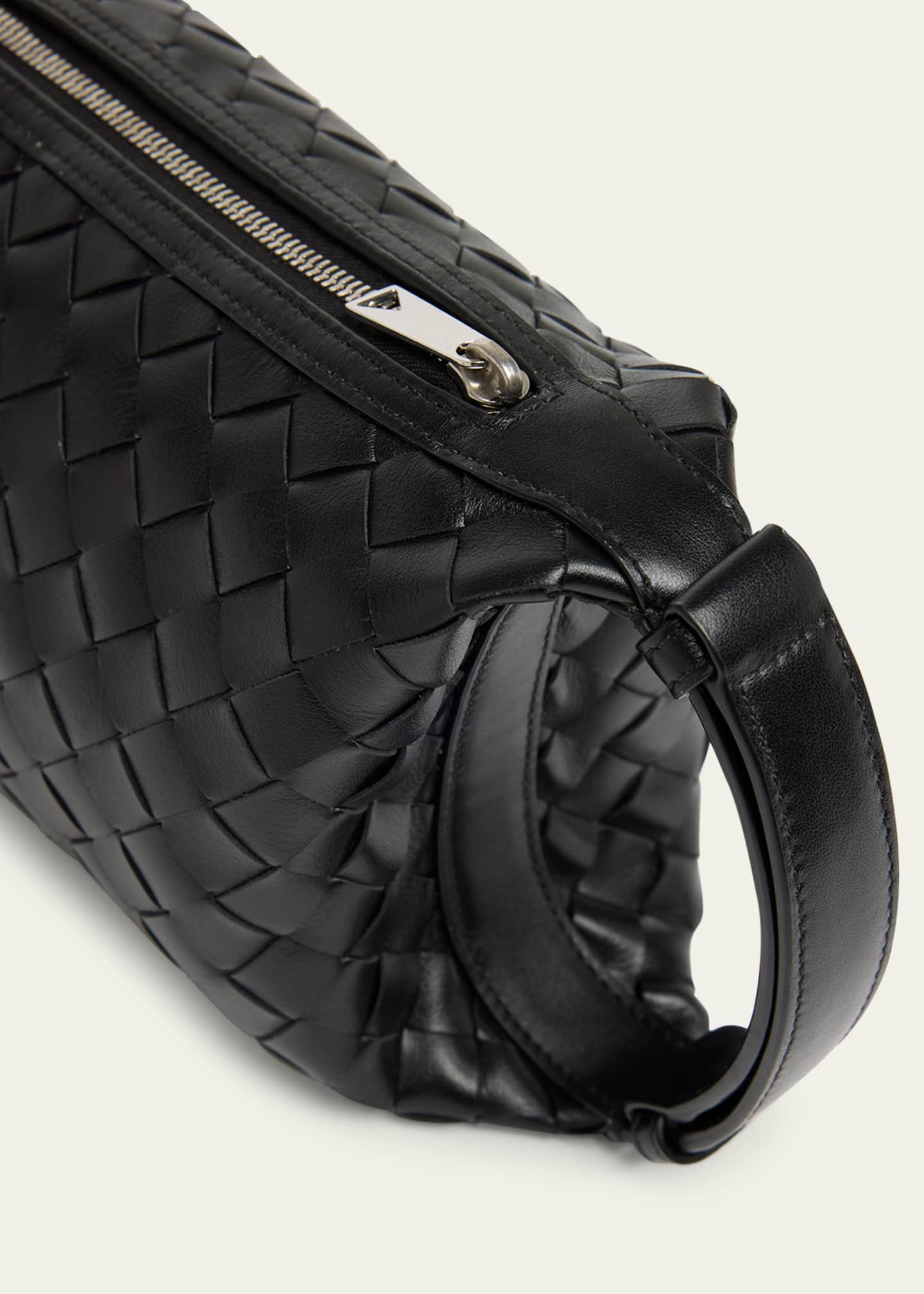 Bottega Veneta Men's Avenue Intrecciato 15 Leather Zip Pouch Image 6 of 6
