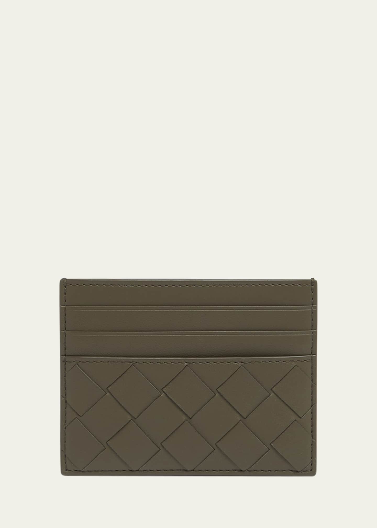 Bottega Veneta Men's Intrecciato 15 Leather Card Holder Image 1 of 4