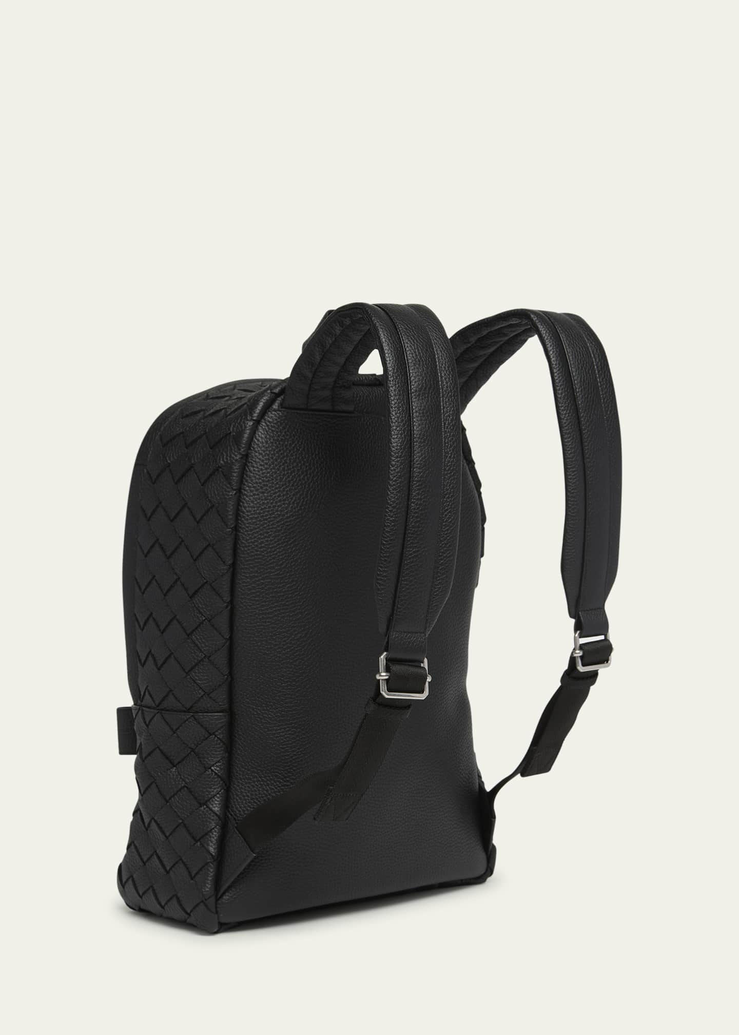 Bottega Veneta Men's Intrecciato 20 Leather Backpack Image 3 of 6