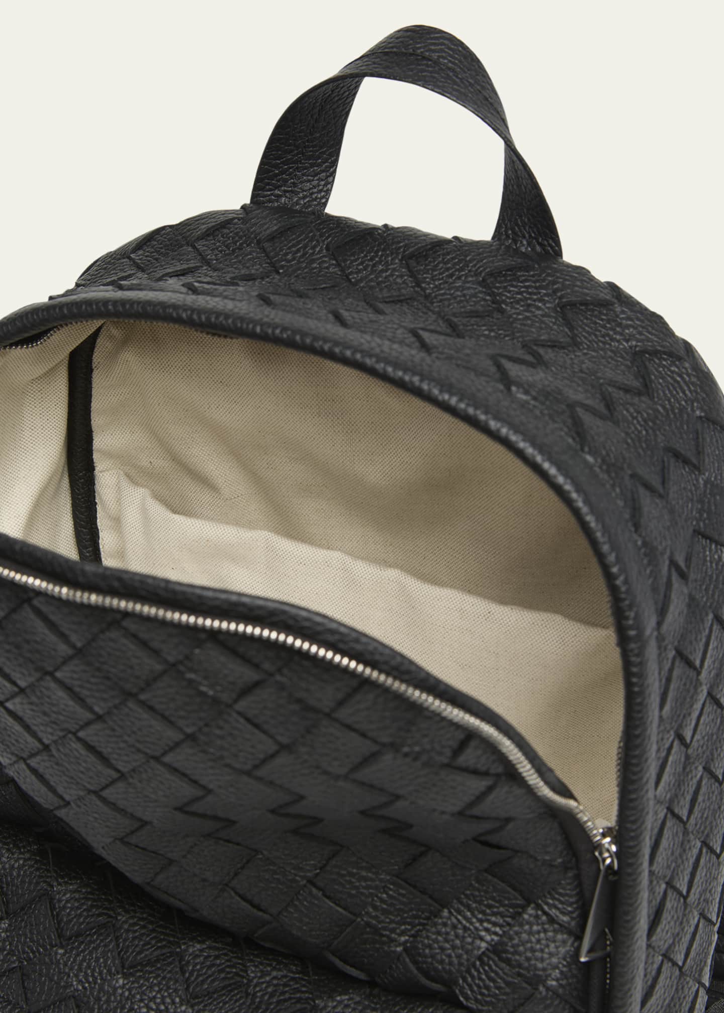 Bottega Veneta Men's Intrecciato 20 Leather Backpack Image 4 of 6
