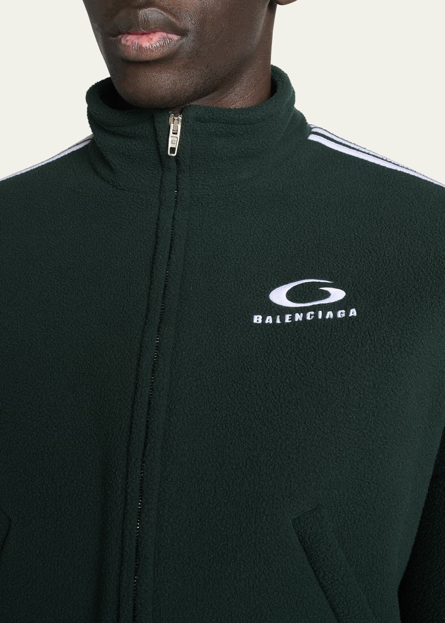 Balenciaga Men's Heavy Terry Rounded Track Jacket Image 5 of 5