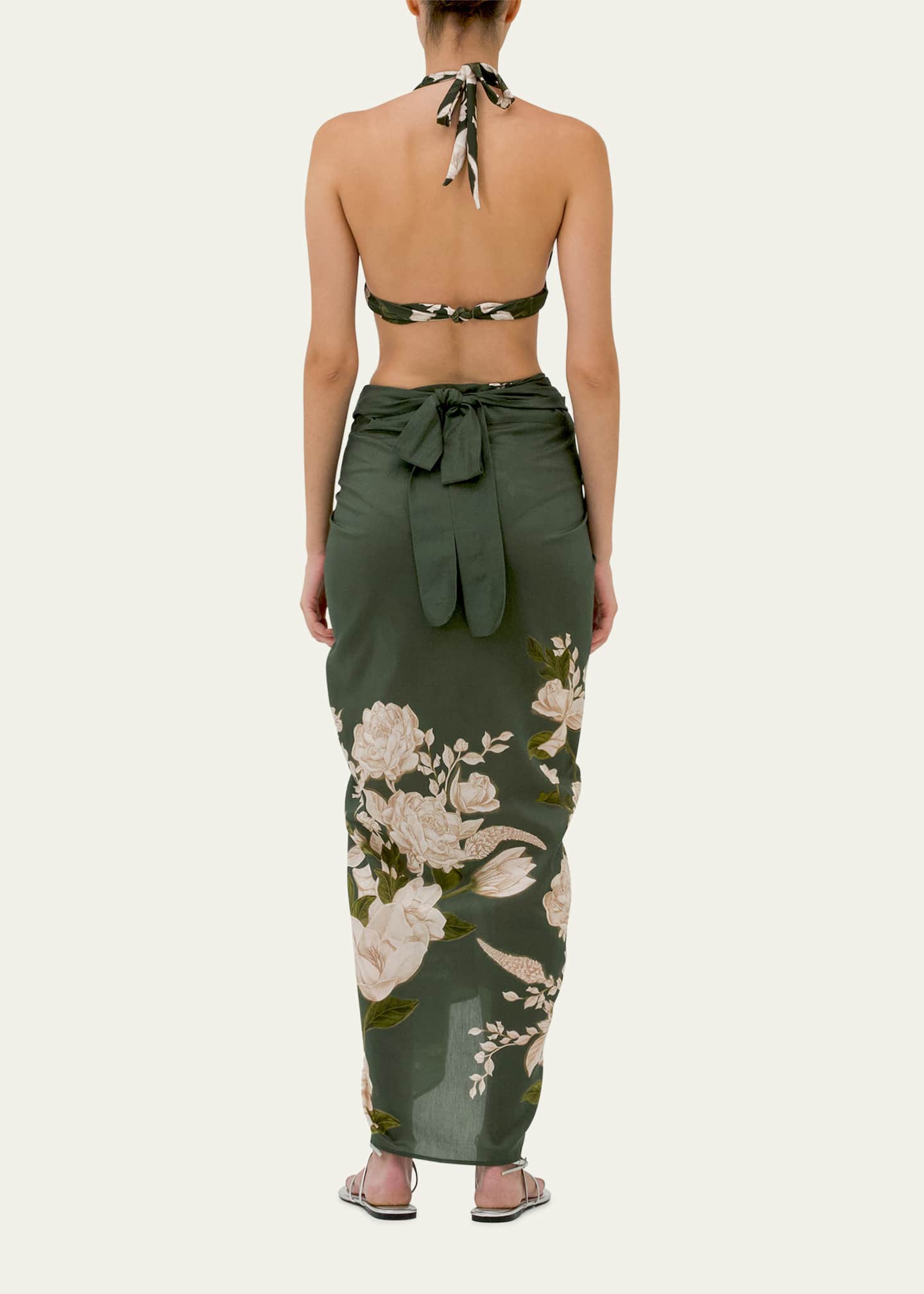 Agua by Agua Bendita Lavanda Gardenia Pareo Coverup Image 3 of 4