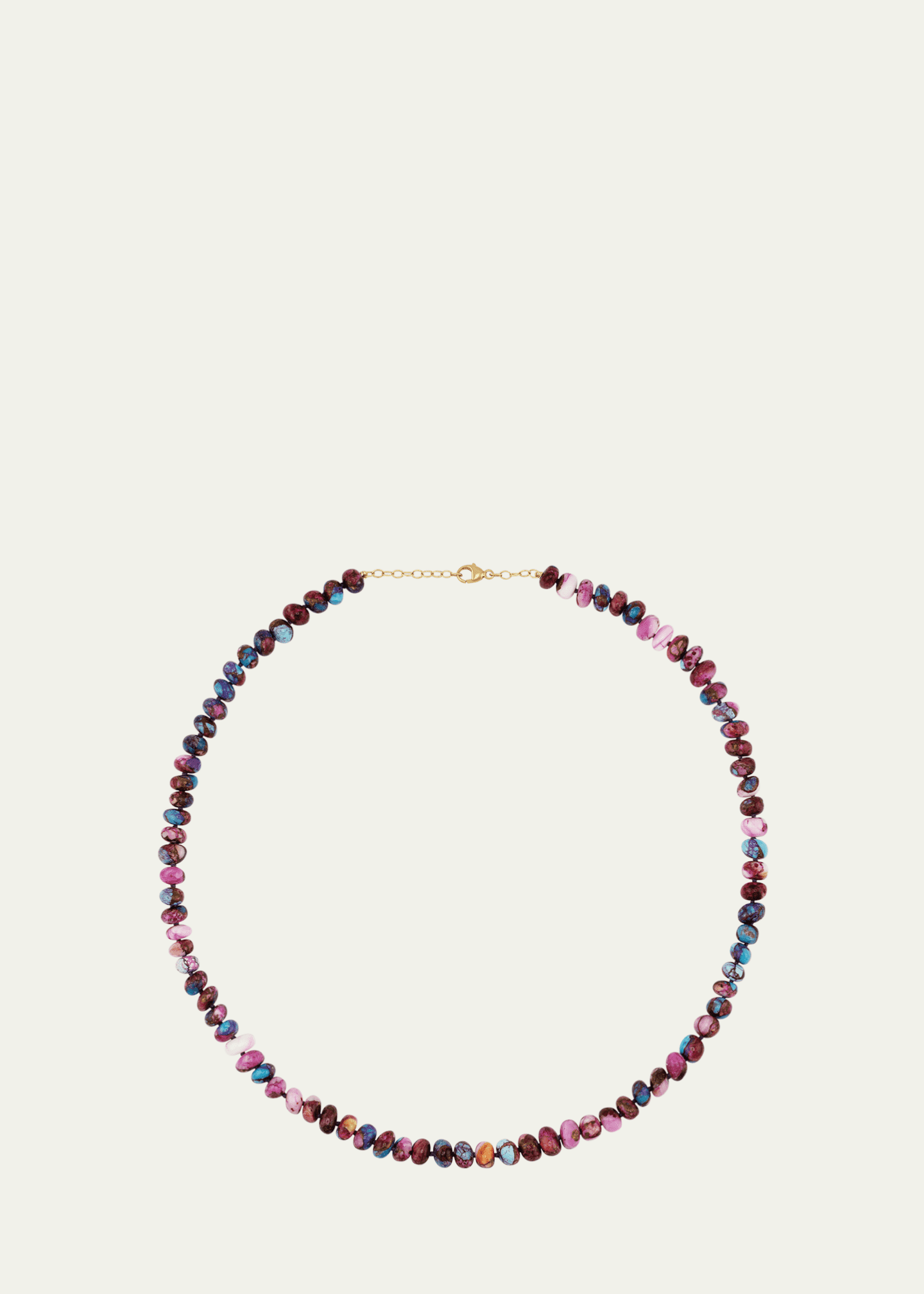 JIA JIA Nevada Pink Turquoise Necklace in 14K Yellow Gold