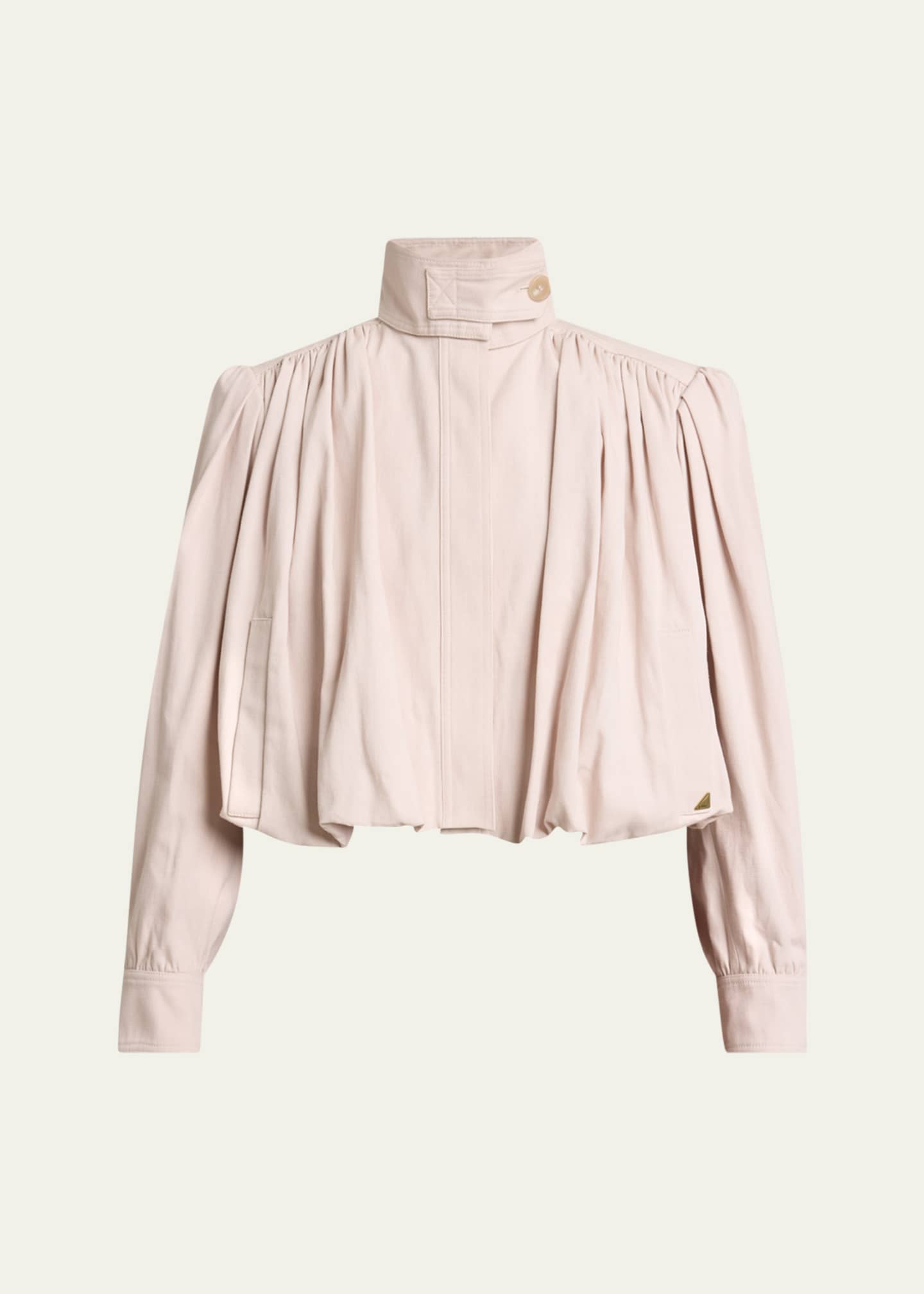 Chloe Pleated Sleeve Gathered Shoulders Jacket Image 1 of 5