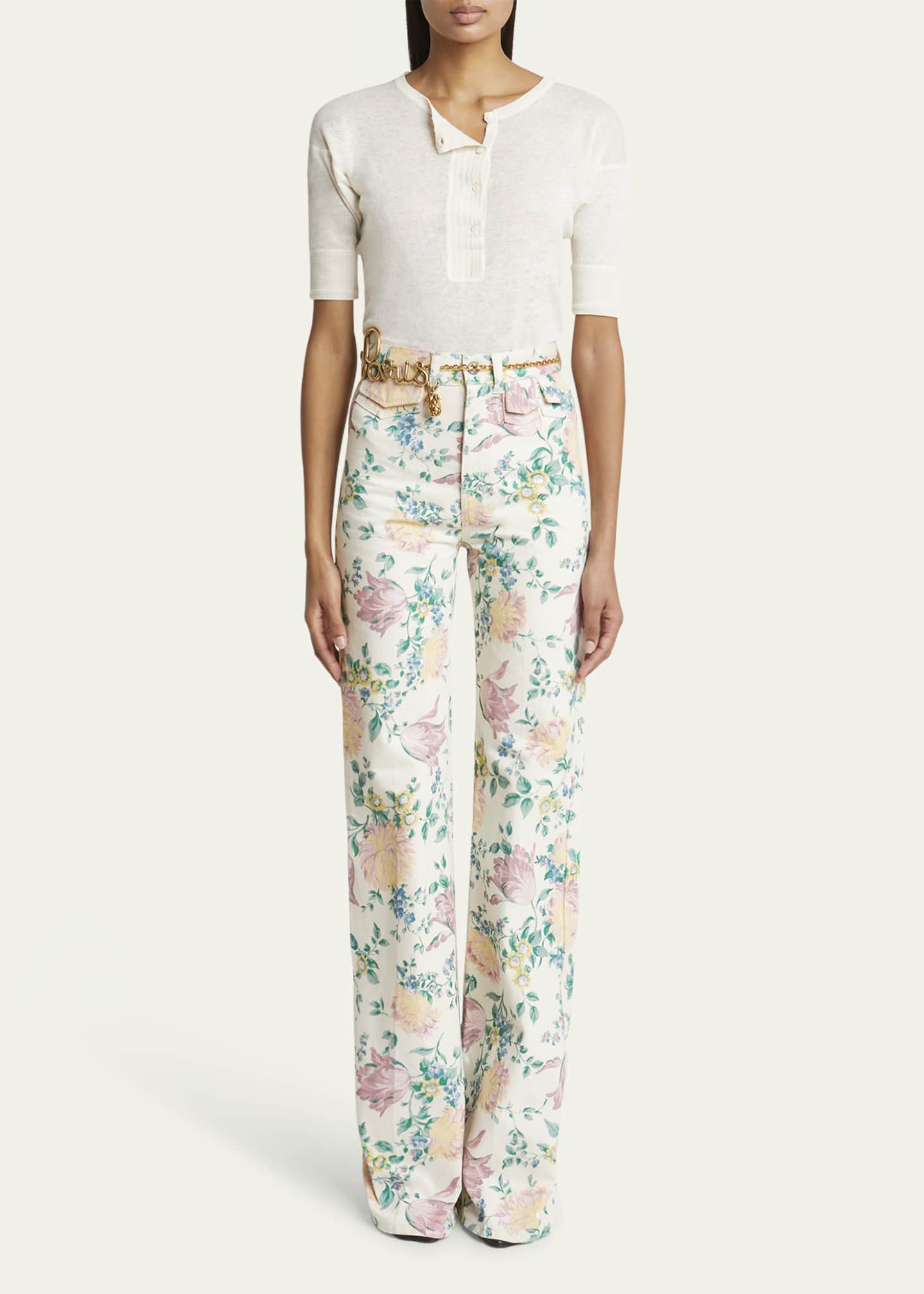 Chloe Henley Short-Sleeve Shirt Image 2 of 5