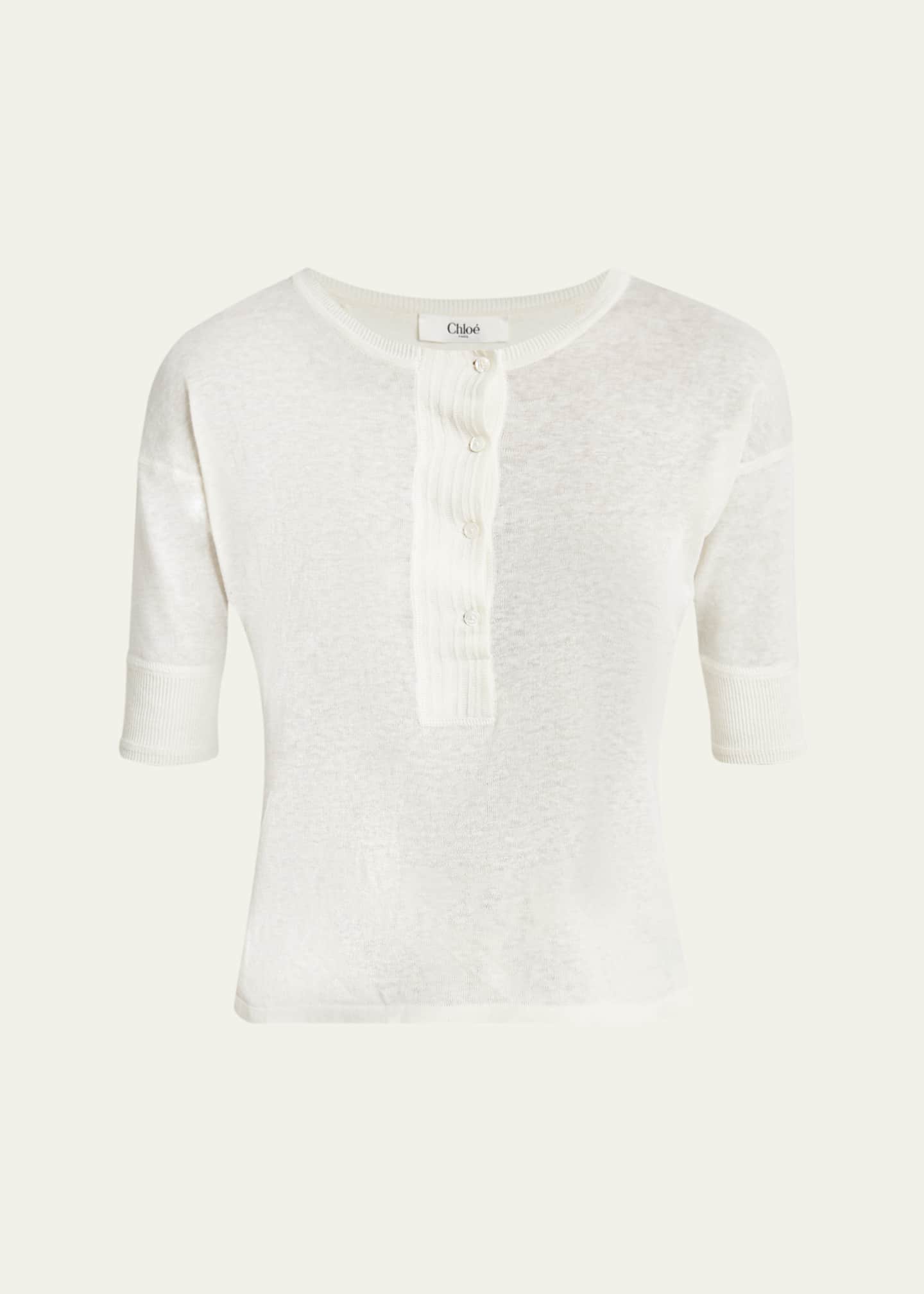 Chloe Henley Short-Sleeve Shirt Image 1 of 5