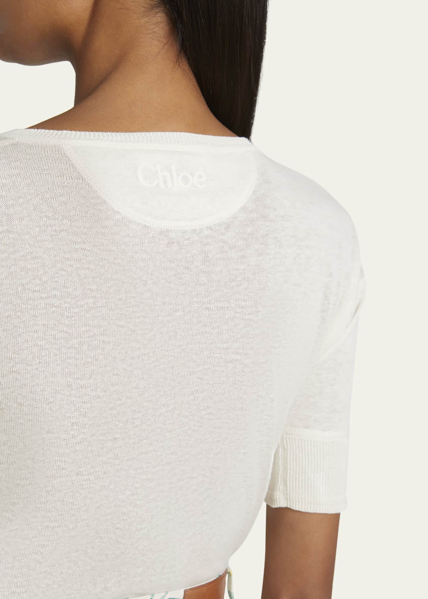 Chloe Henley Short-Sleeve Shirt Image 5 of 5