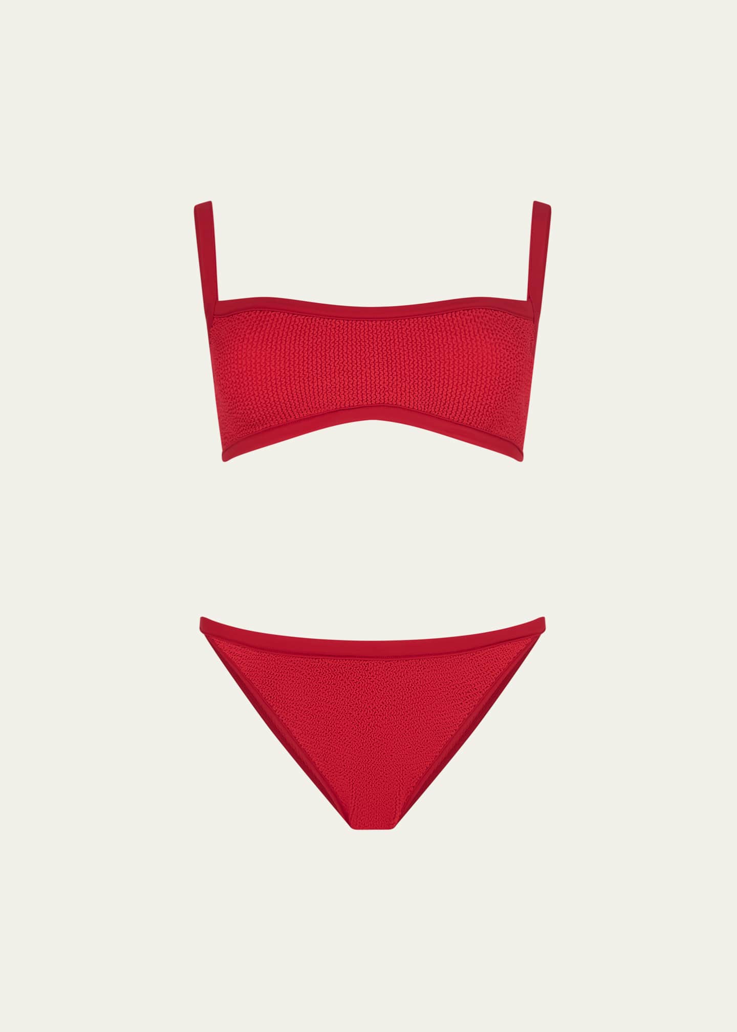【関税込み】Hunza G ブラック Tyler Tonal ビキニ Hunza G Tyler Bikini Set in Black | REVOLVE