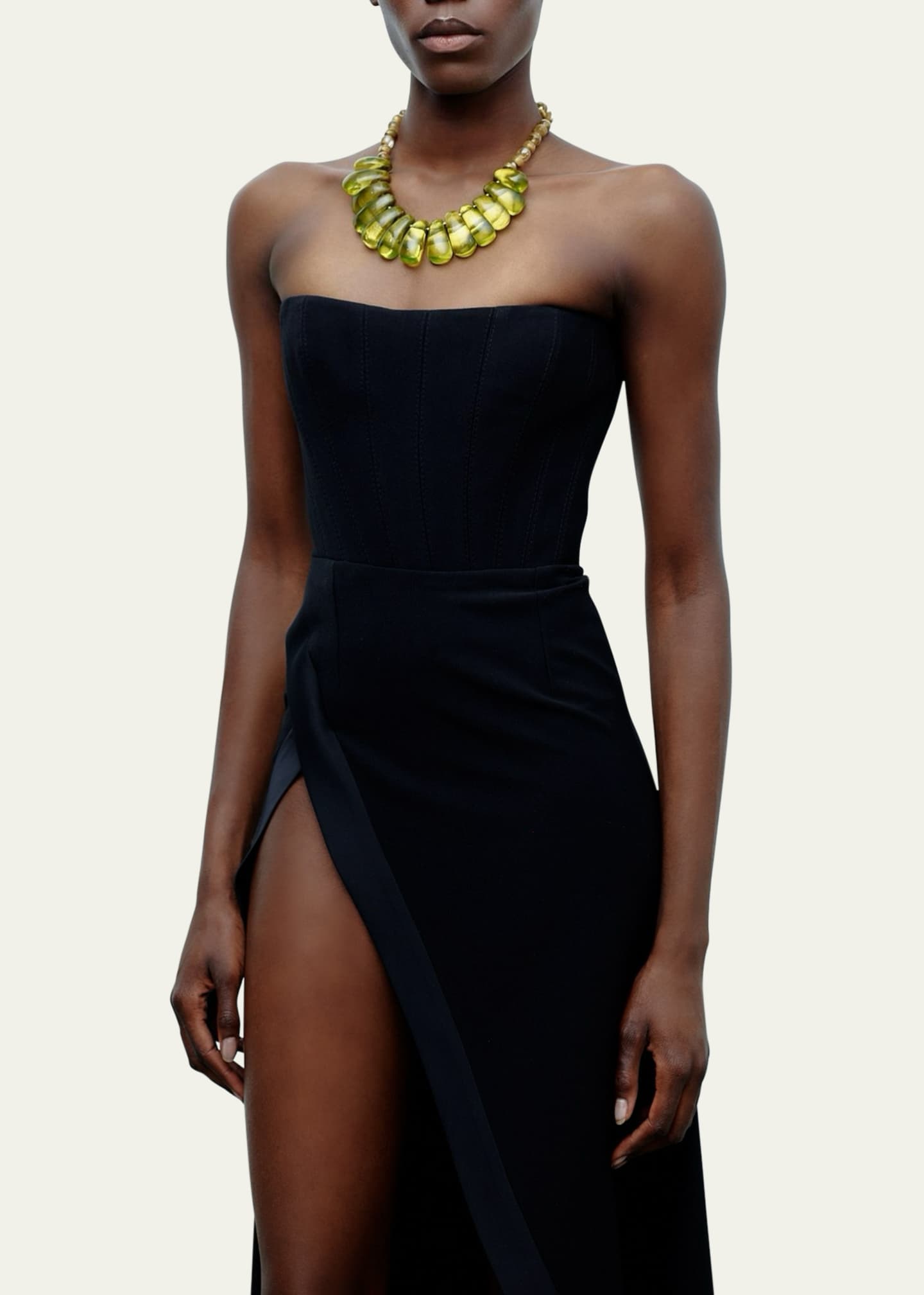 The New Arrivals by Ilkyaz Ozel Nefertiti Strapless Gown Image 3 of 3