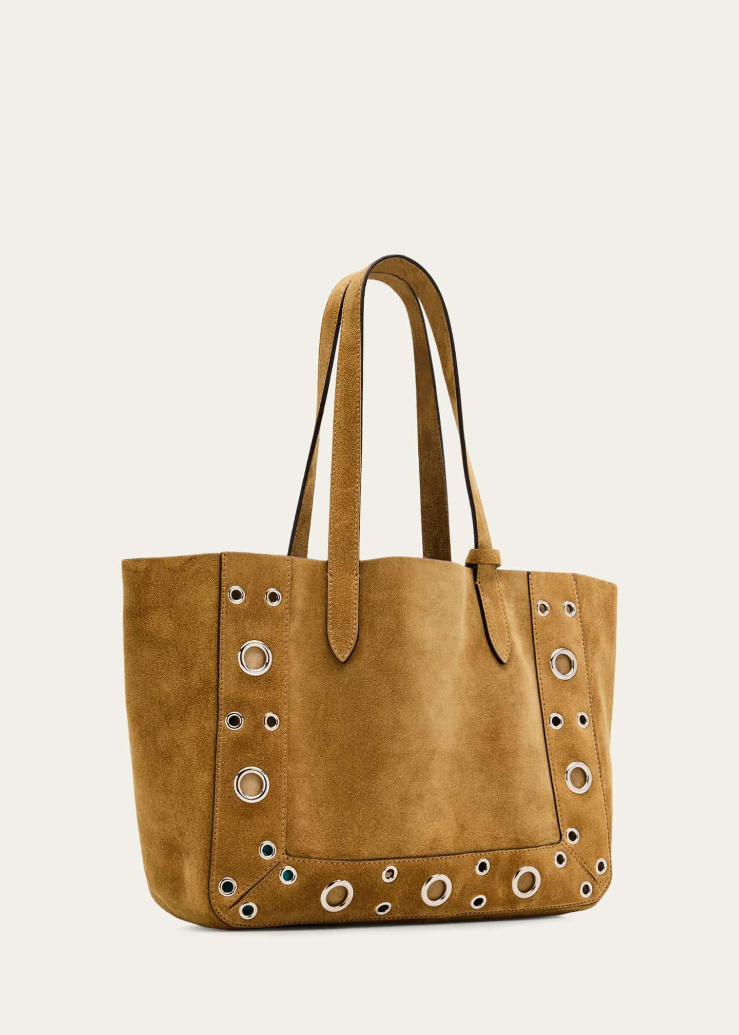 Valentino Garavani Nellcote Medium Studded Suede Tote Bag