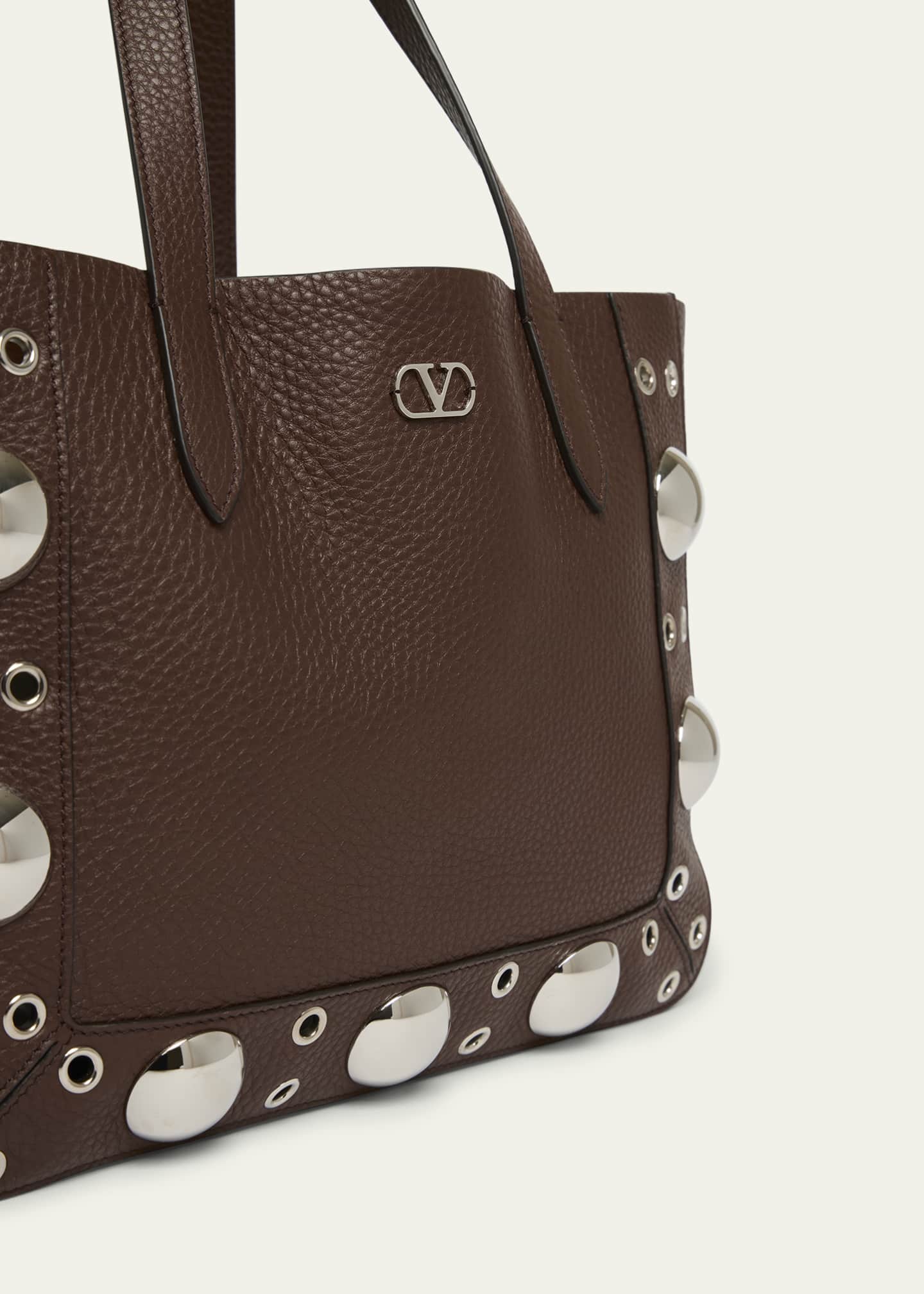 Valentino Garavani Nellcote Medium Studded Leather Tote Bag