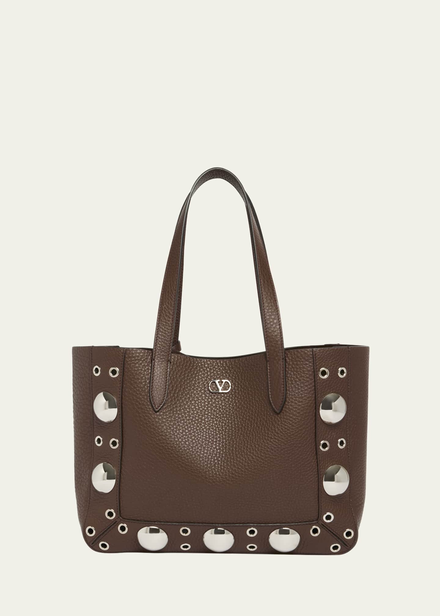 Valentino Garavani Nellcote Medium Studded Leather Tote Bag