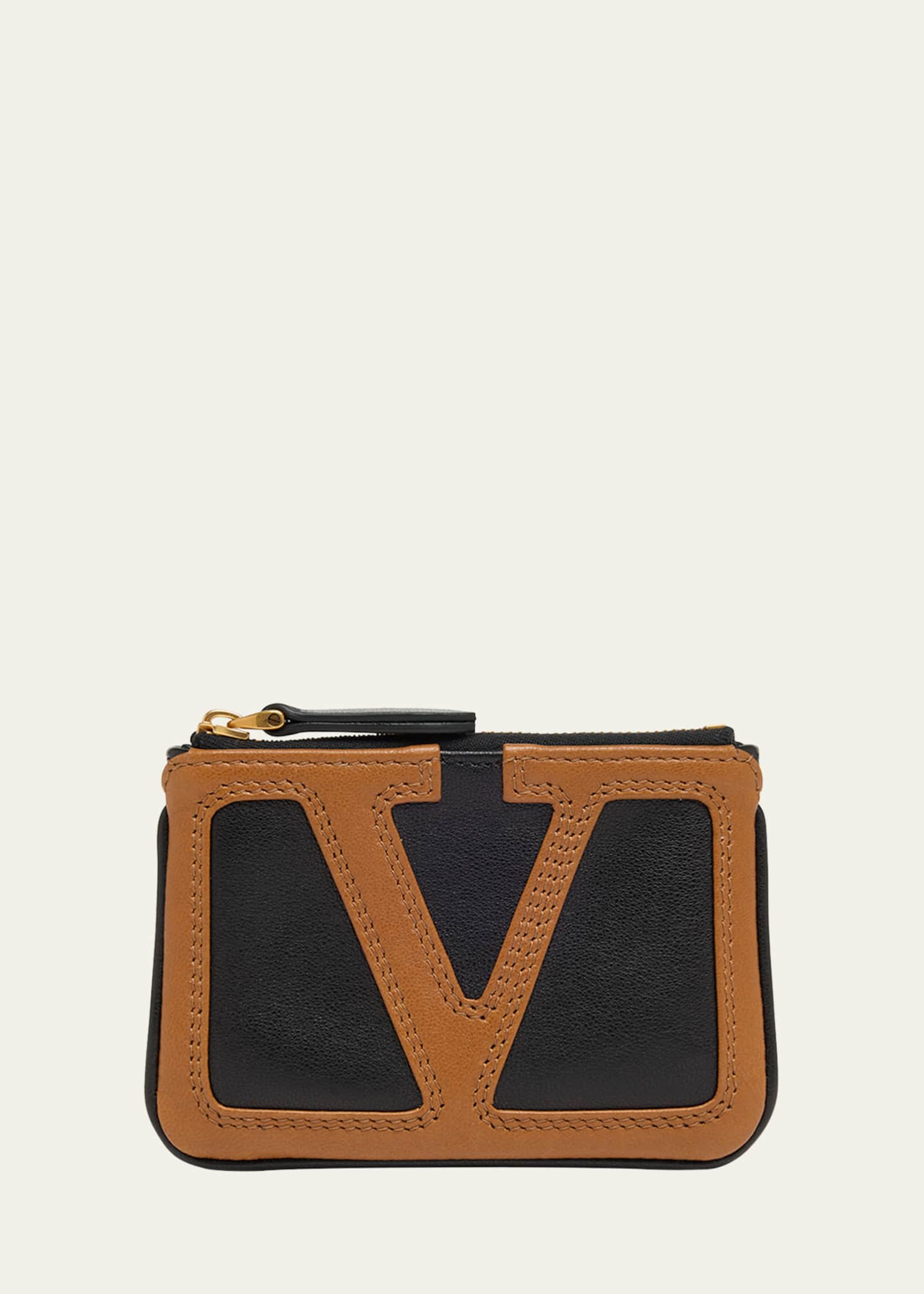 Valentino Garavani Viva Superstar Leather Card Case - Bergdorf Goodman