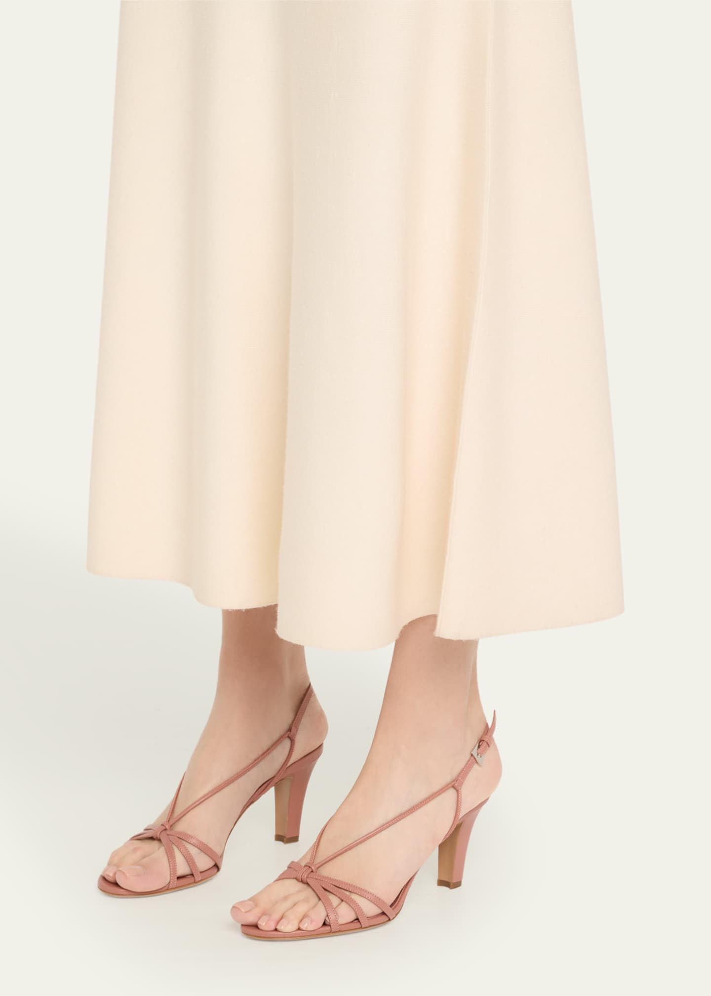 Paris Texas Bianca Strappy Leather Slingback Sandals Image 2 of 6