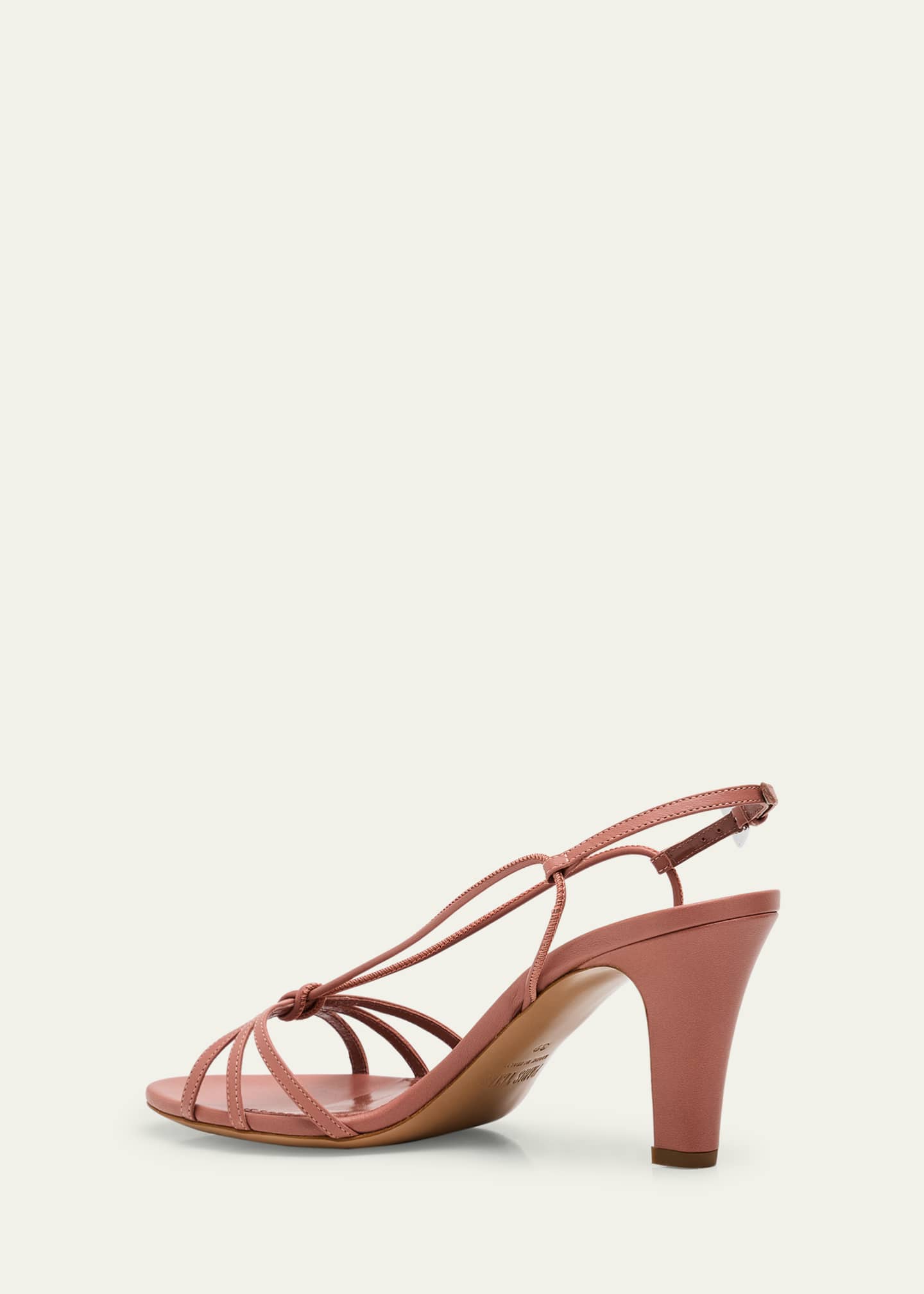 Paris Texas Bianca Strappy Leather Slingback Sandals Image 4 of 6