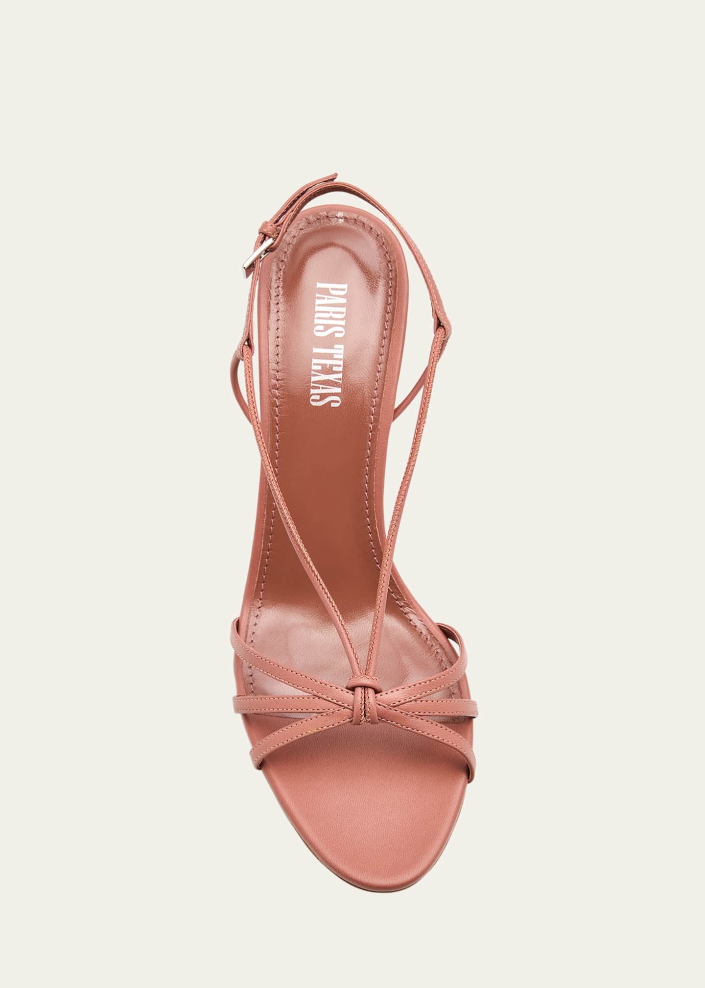Paris Texas Bianca Strappy Leather Slingback Sandals Image 6 of 6