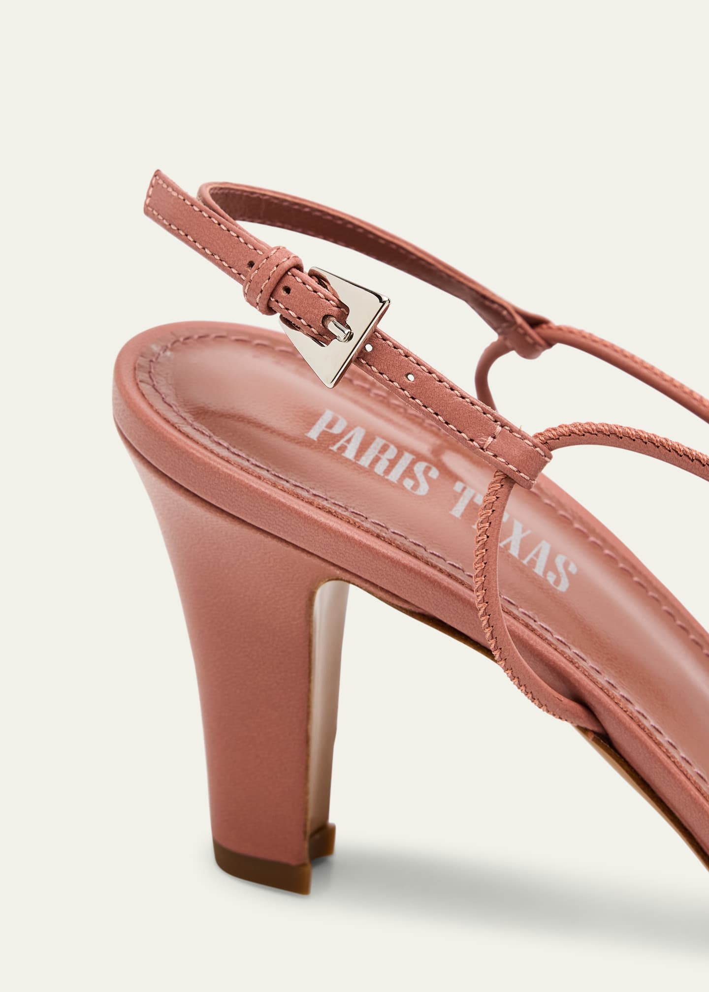Paris Texas Bianca Strappy Leather Slingback Sandals