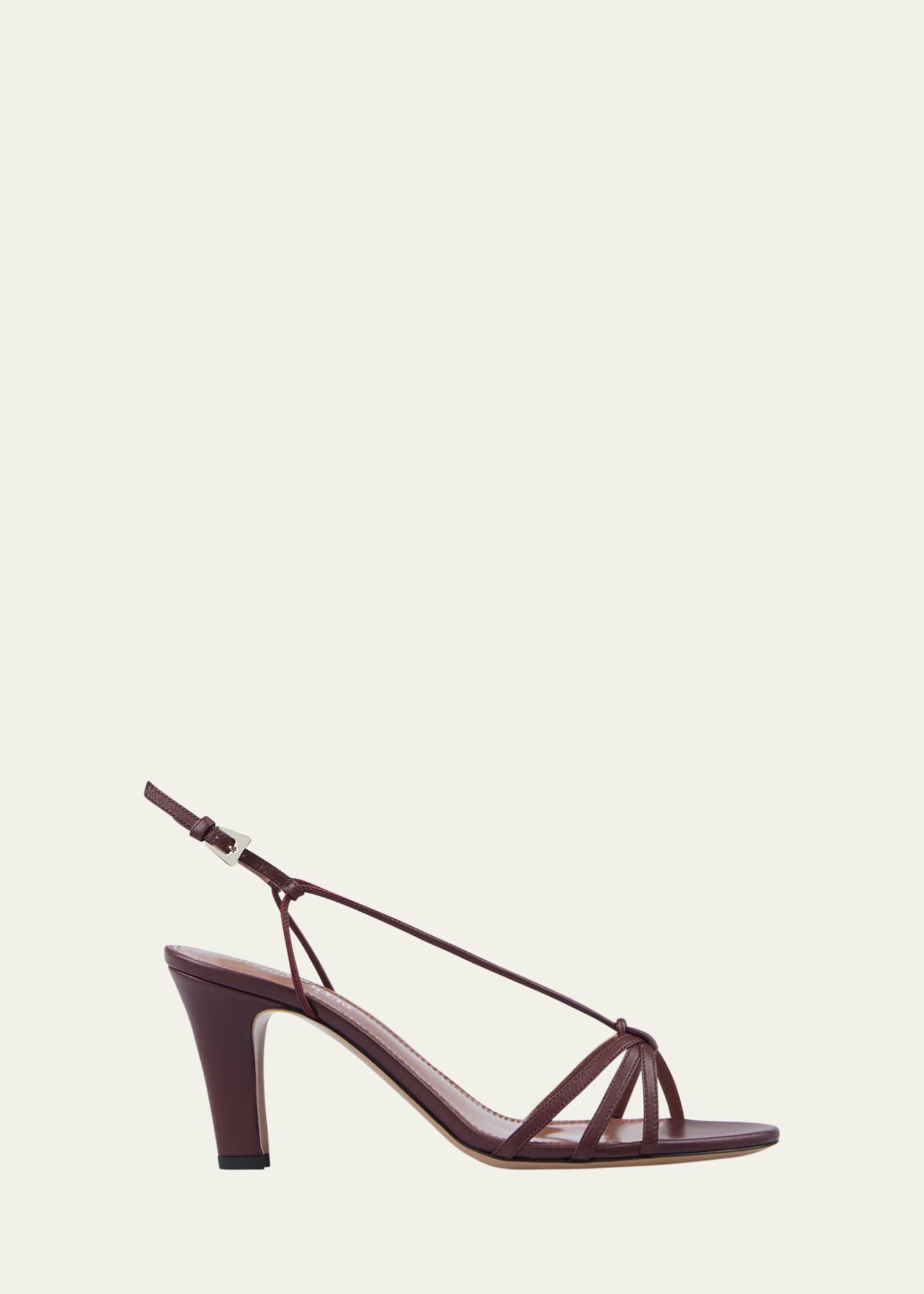 Paris Texas Bianca Leather Strappy Slingback Sandals