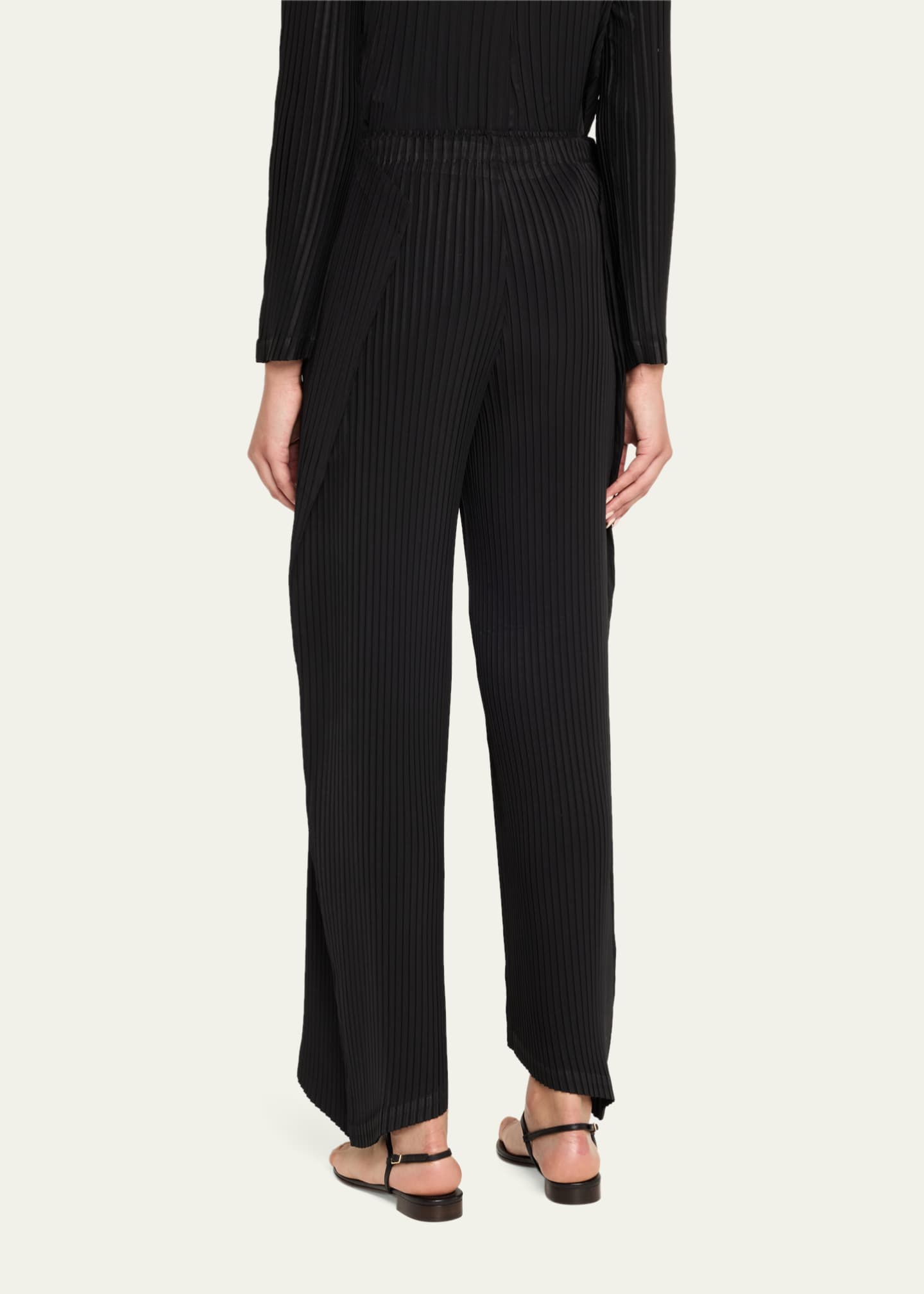 Issey Miyake Shadow Study Pleats Solid Trousers - Bergdorf