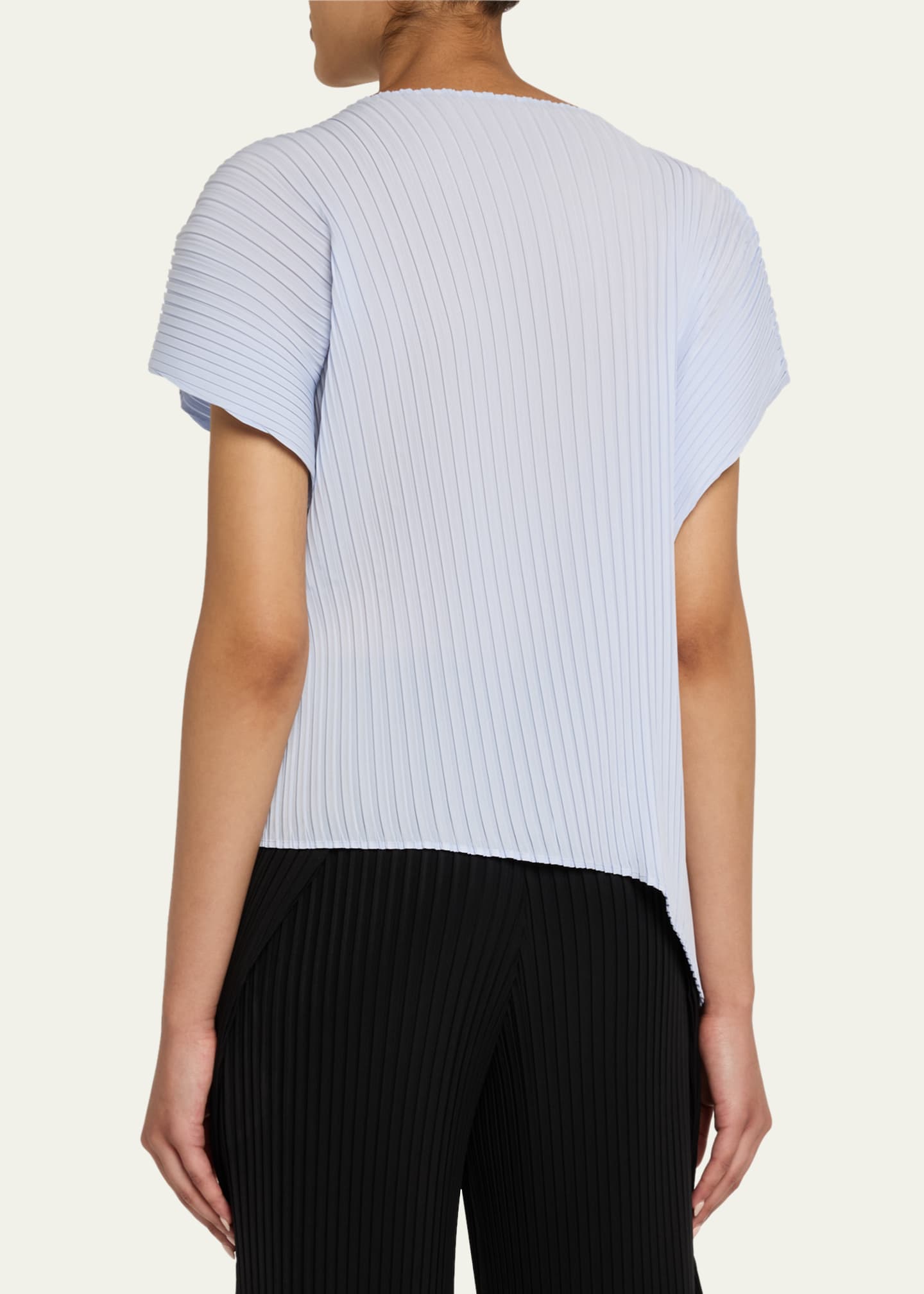 Issey Miyake Shadow Study Pleats Solid Top Image 3 of 5