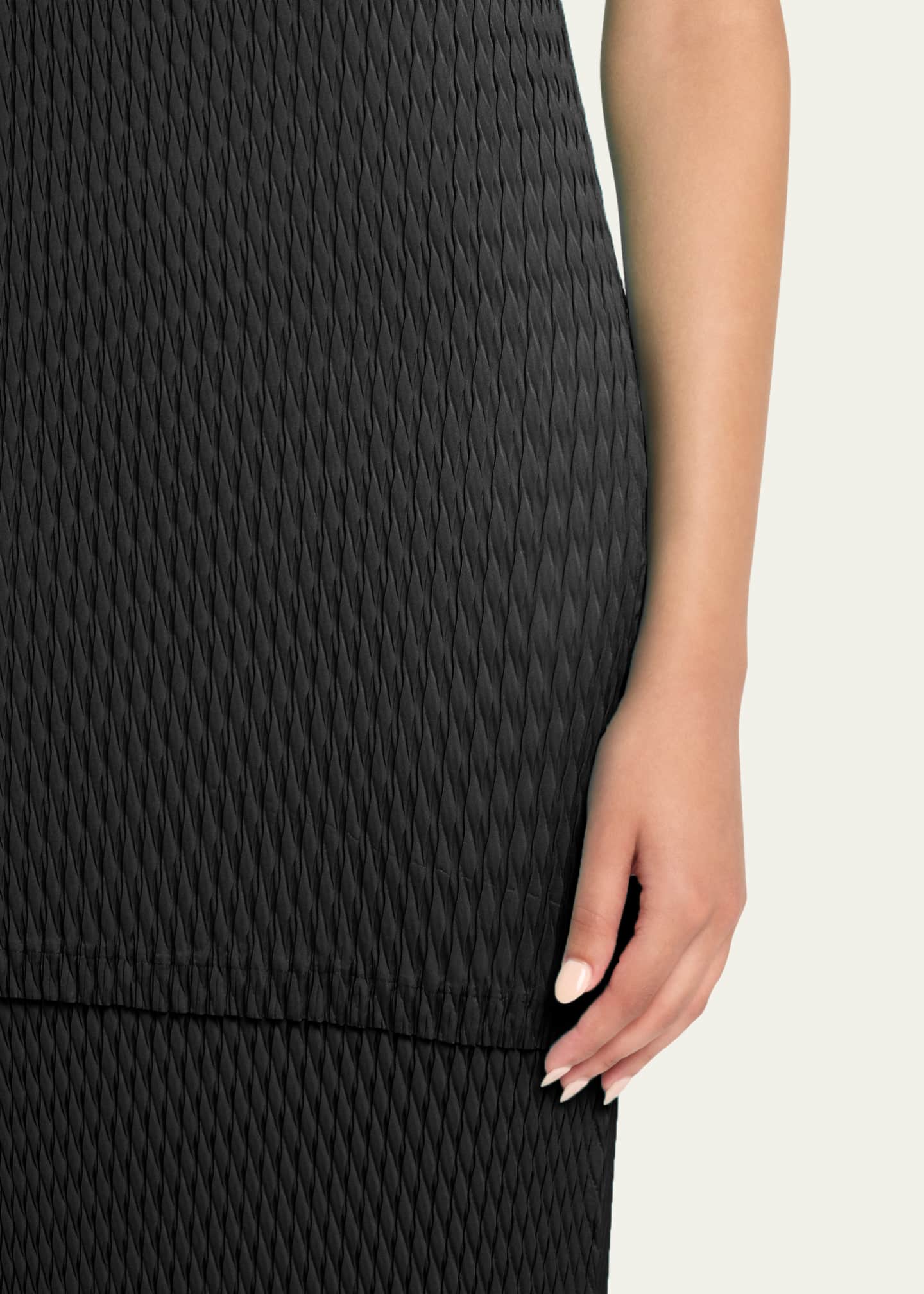 Issey Miyake Sleek Pleats Short Dress Image 5 of 5