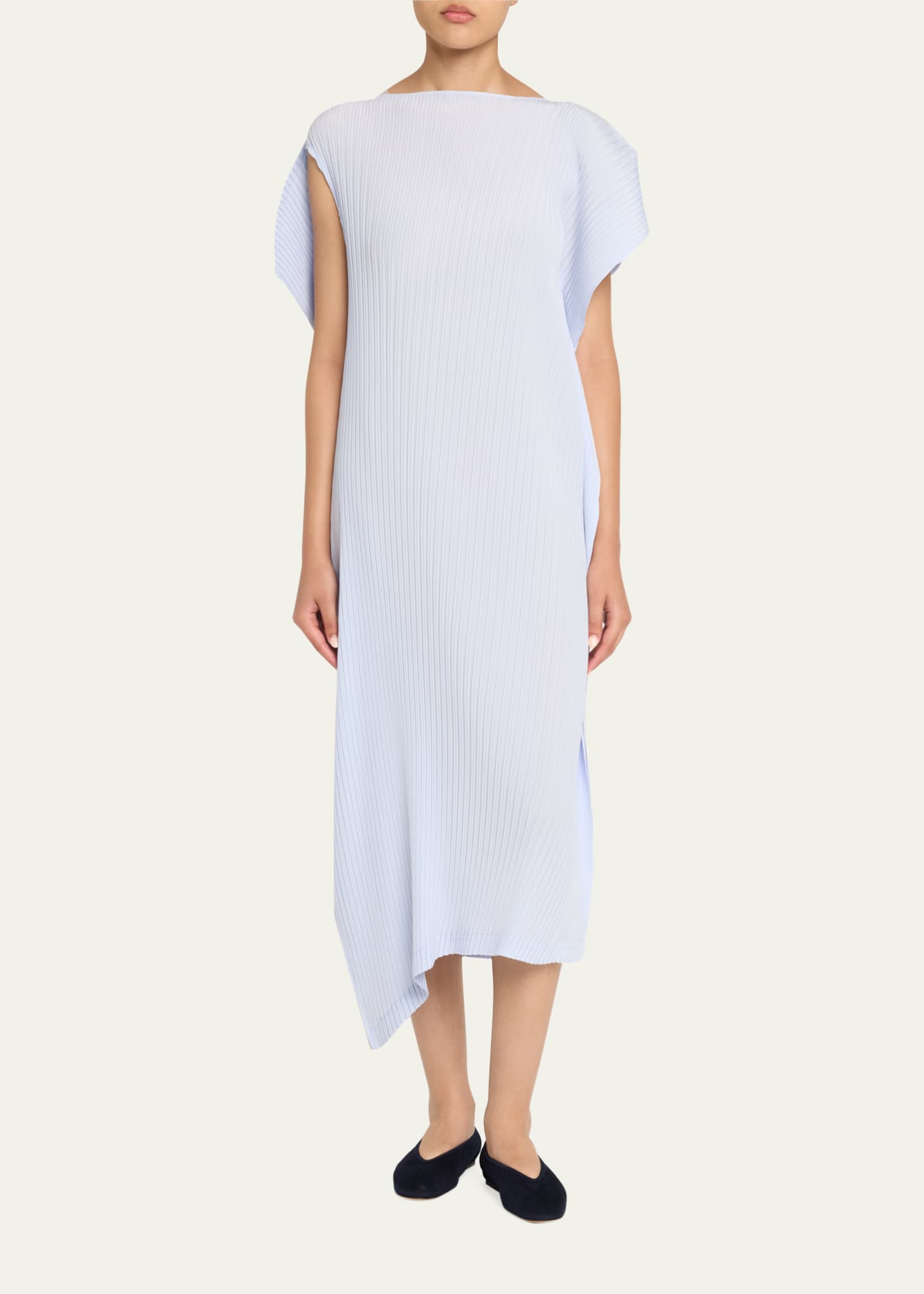 Issey Miyake Shadow Study Pleats Solid Dress - Bergdorf Goodman