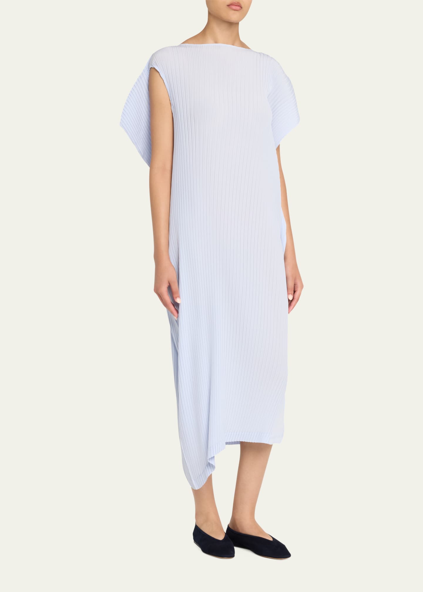 Issey Miyake Shadow Study Pleats Solid Dress - Bergdorf Goodman