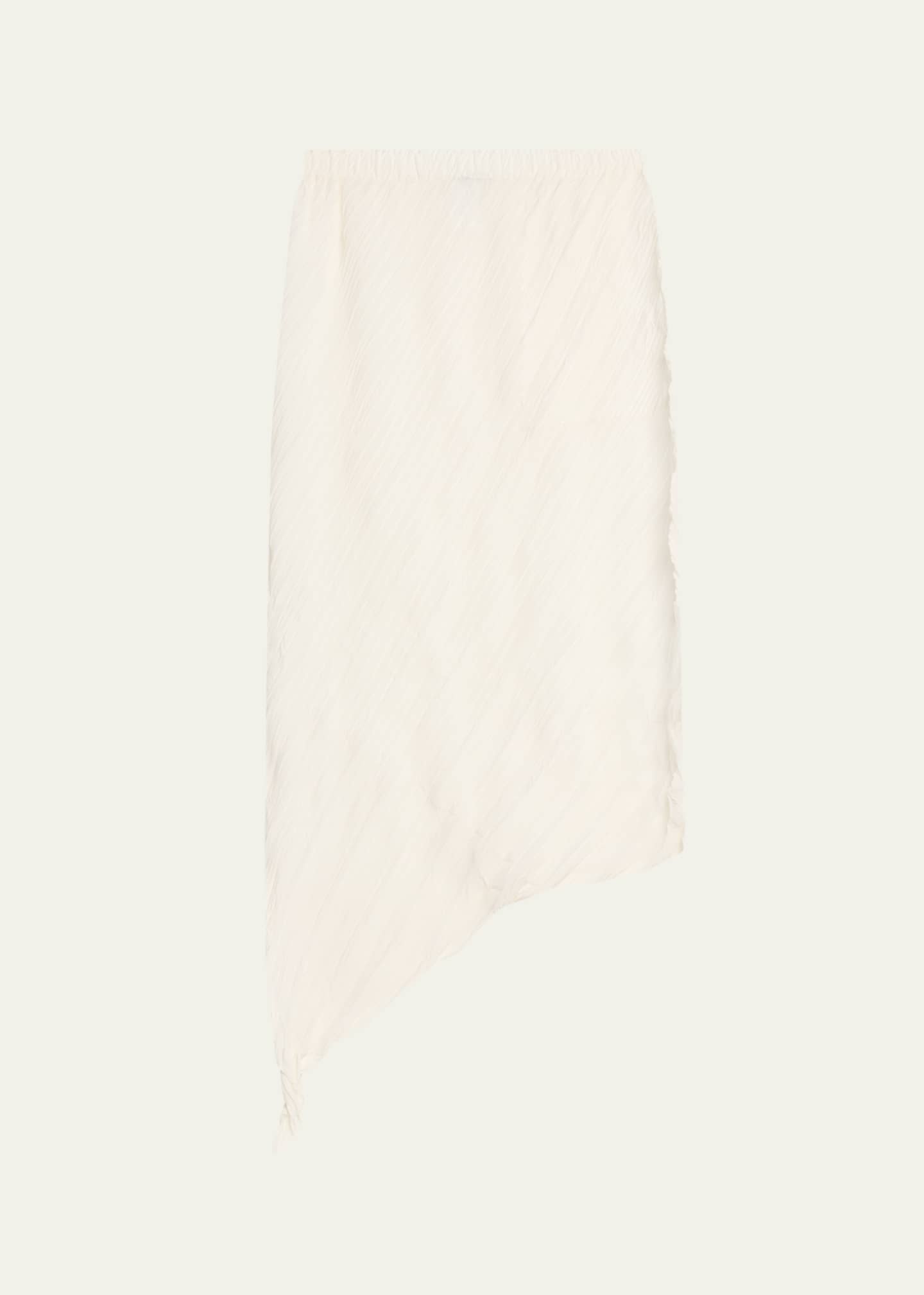Issey Miyake Wrinkled And Twisted Midi Skirt Image 1 of 5