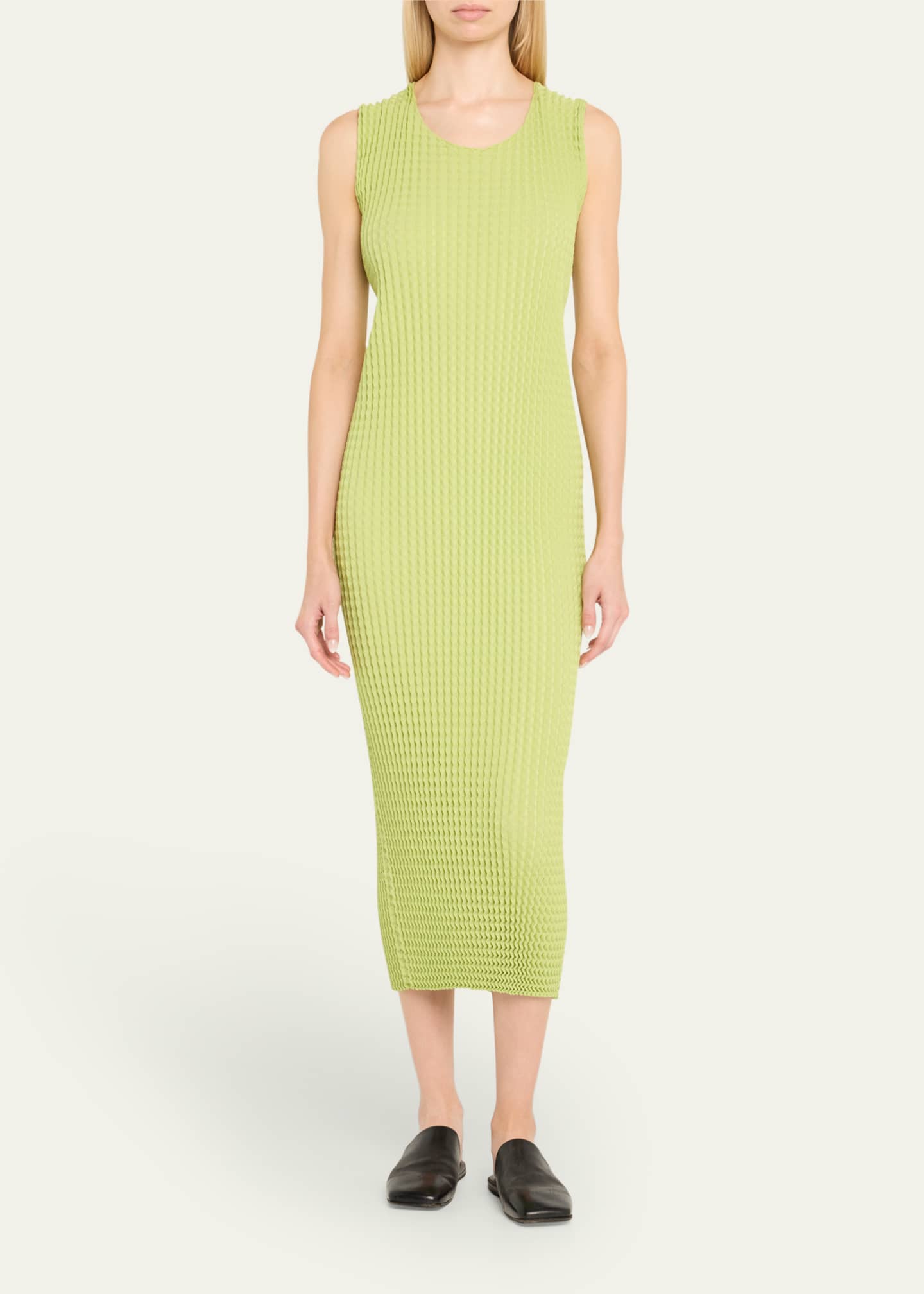 ワンピース ISSEY MIYAKE SS25 BASICS MIDI DRESS (PP56JH114 12) Issey Miyake Spongy-56 Midi Dress - Bergdorf Goodman