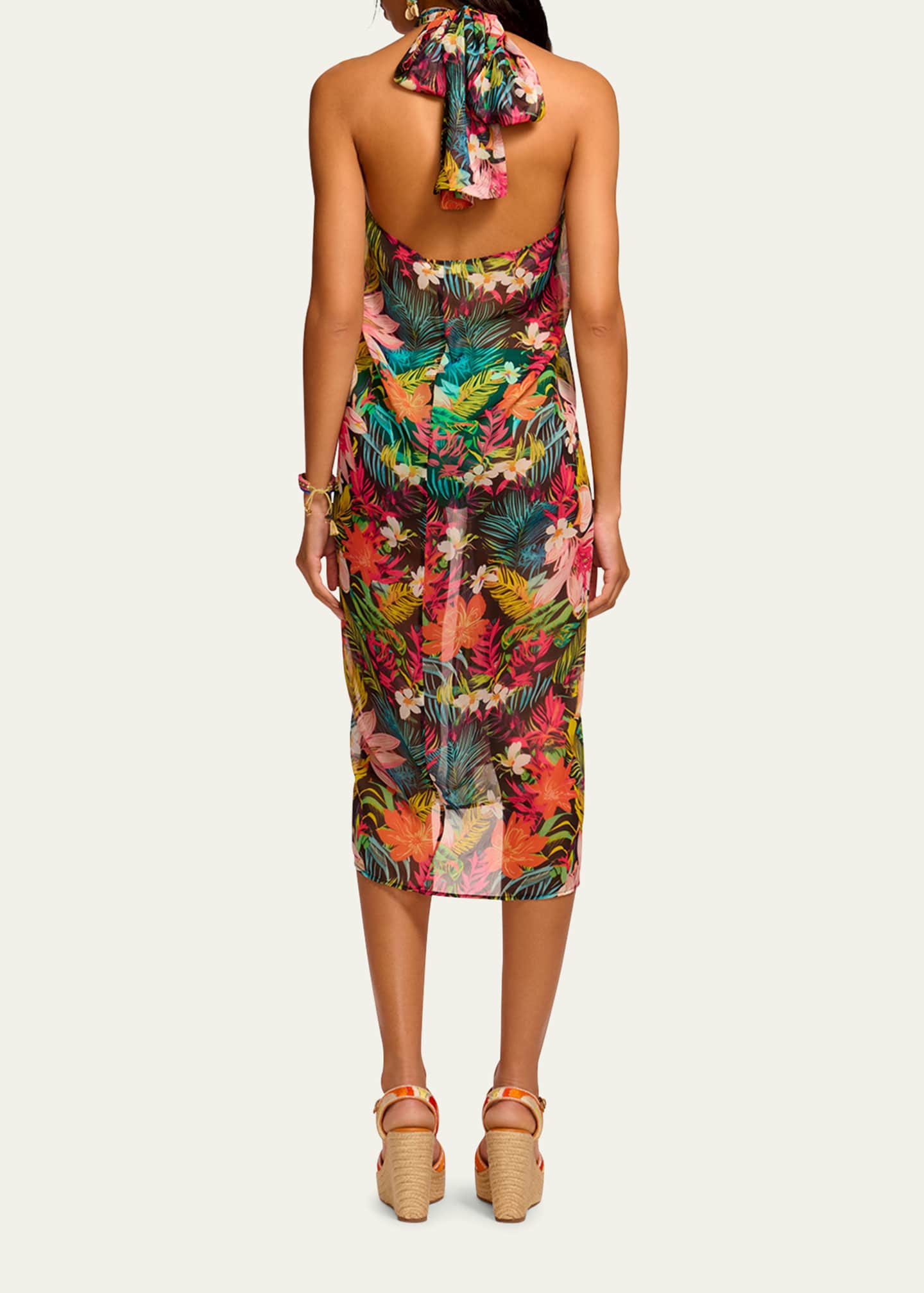 Ramy Brook Convertible Aari Halter Midi Dress Image 3 of 5