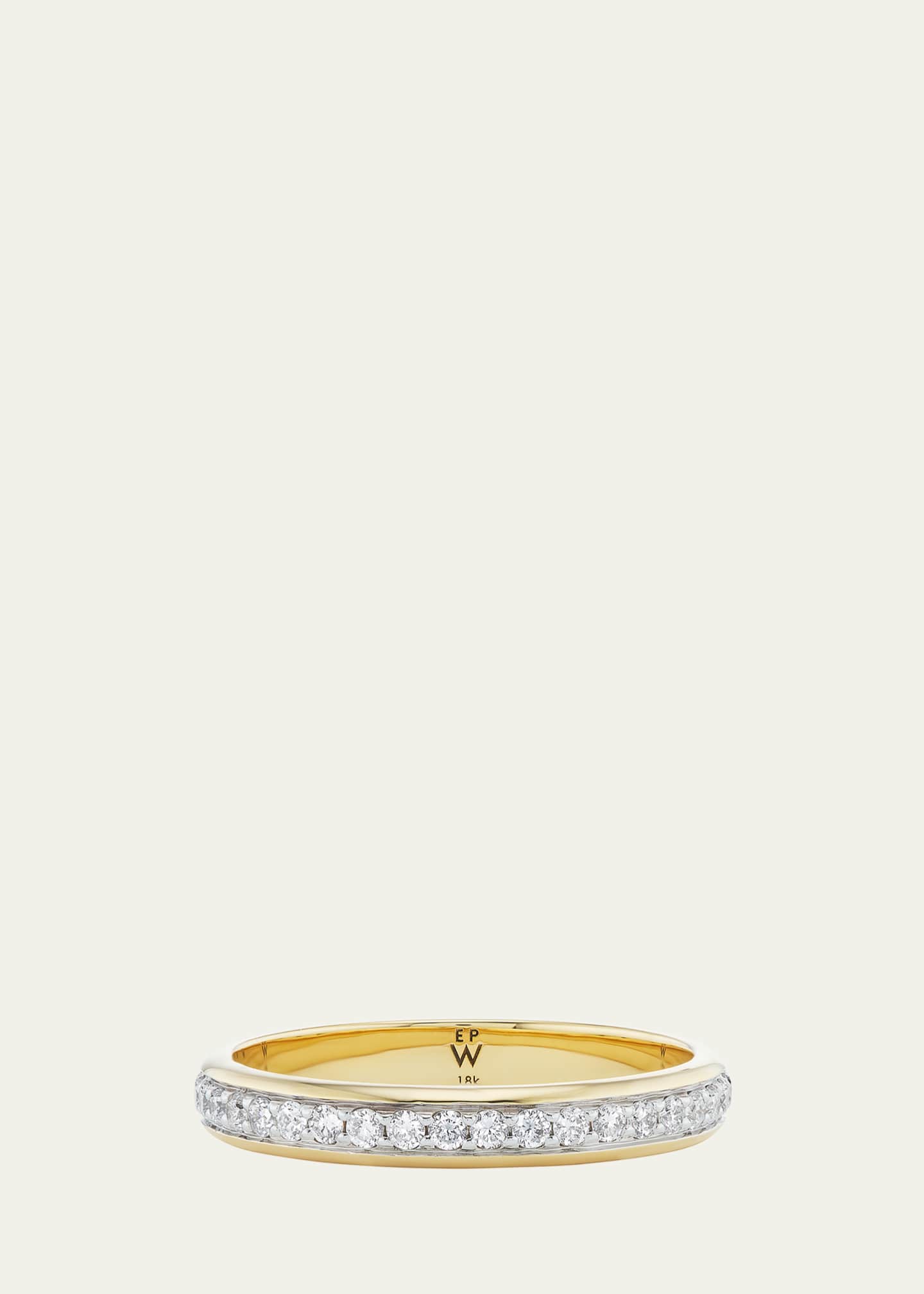 Emily P. Wheeler 18K Yellow Gold Dash Diamond Ring Image 1 of 2